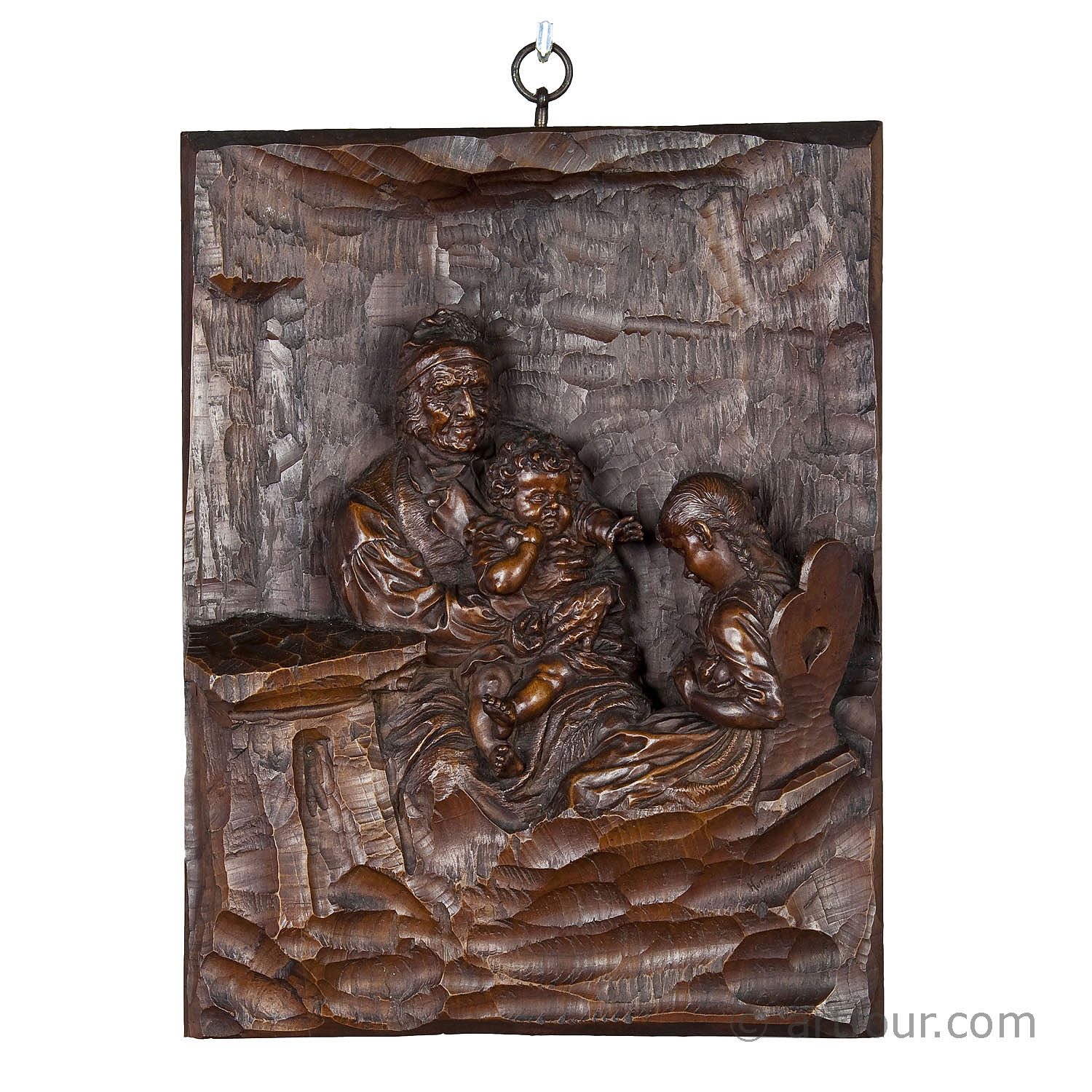 relief woodcarving by hermann steiner meran 19th century