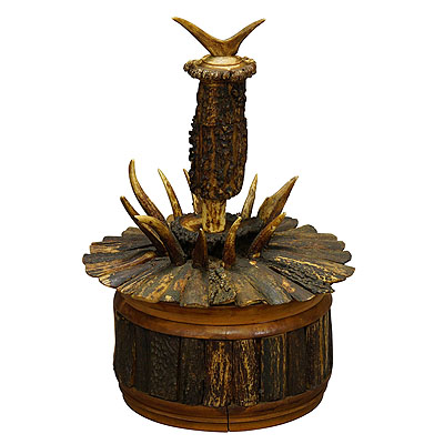 antler casket ca. 1890/1900