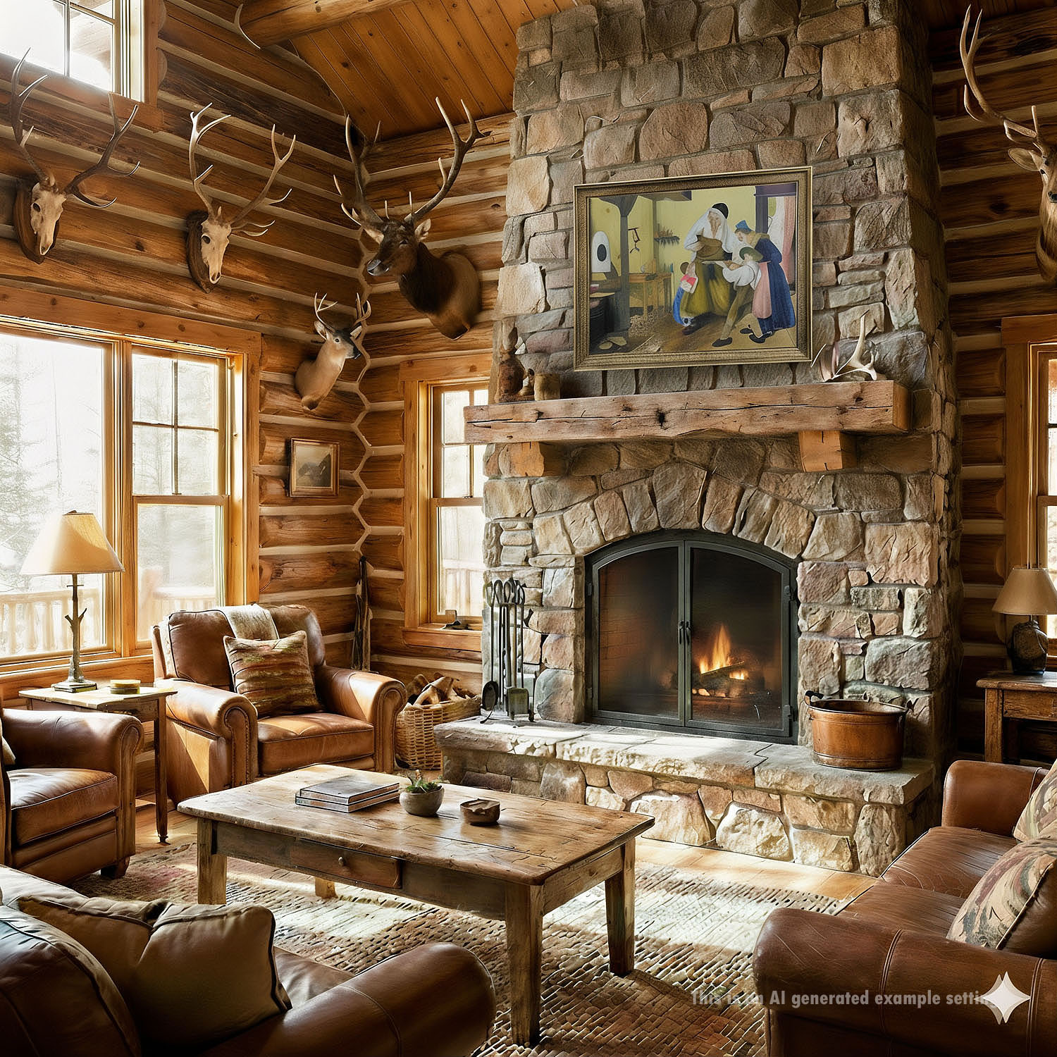 W. Melchinger - Bavarian Folksy Scene in Joinery 1956