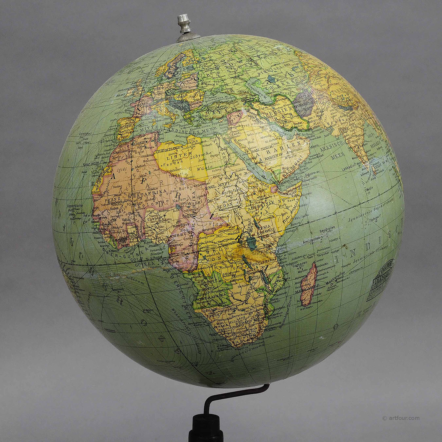Antique Columbus Earth Globe by Paul Oestergaard - Berlin ca.1900