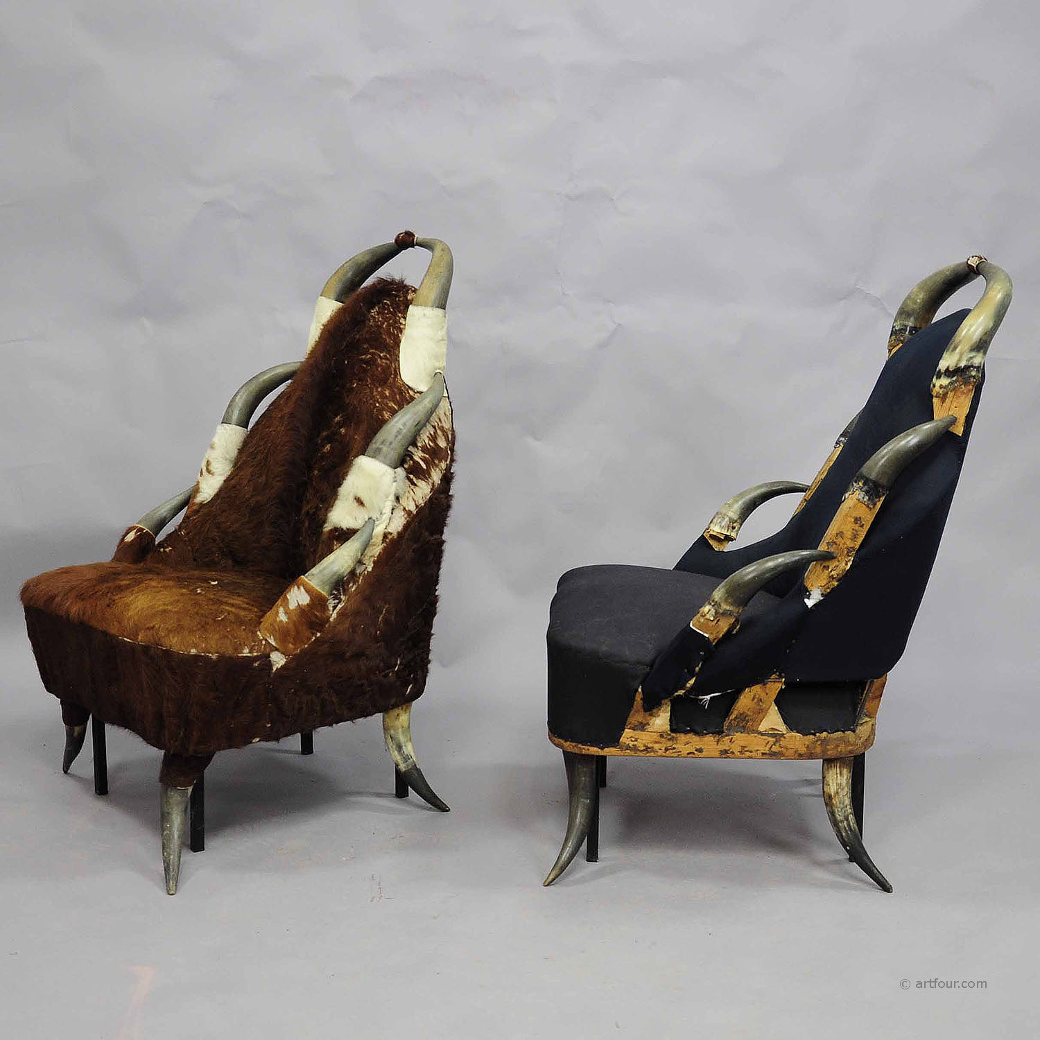 Great Antique Horn Chairs, Austria ca. 1870
