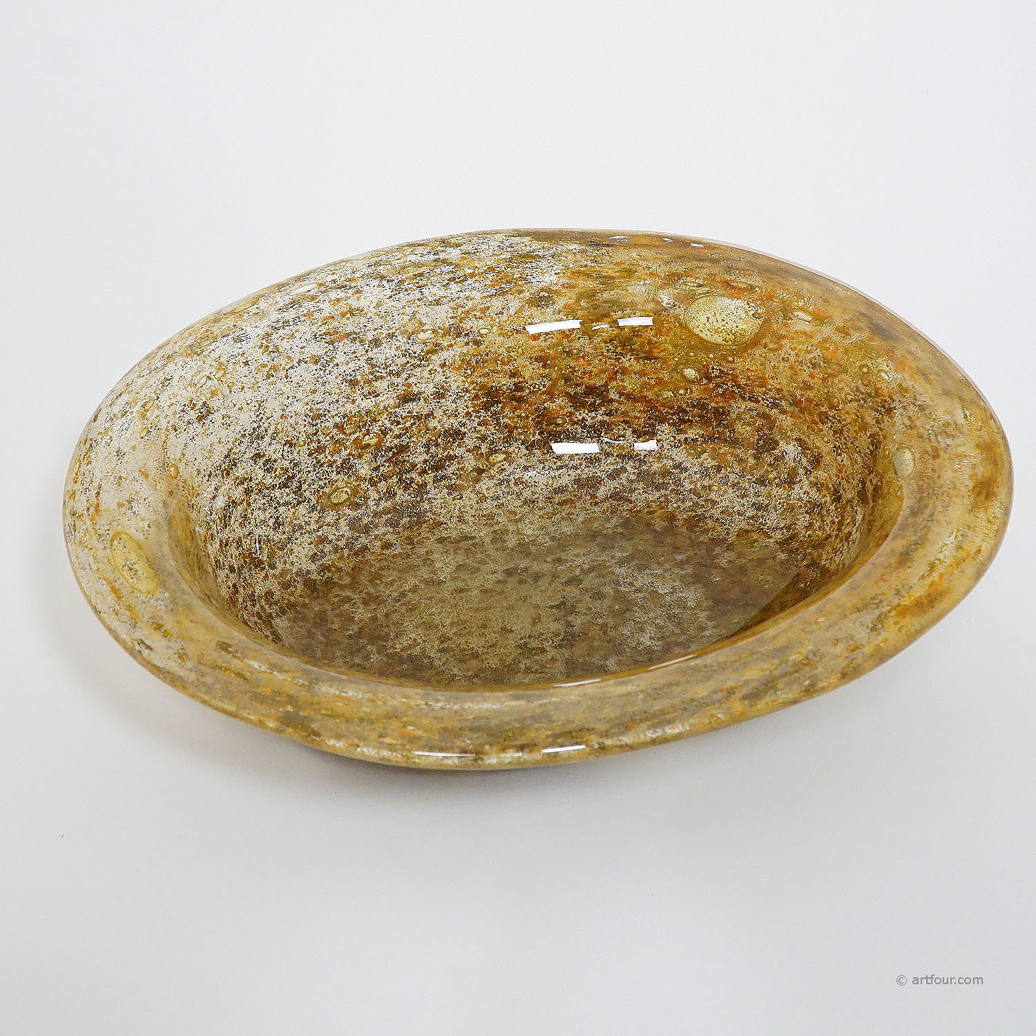 Ercole Barovier for Barovier & Toso Aborigeni Murano Art Glass Bowl