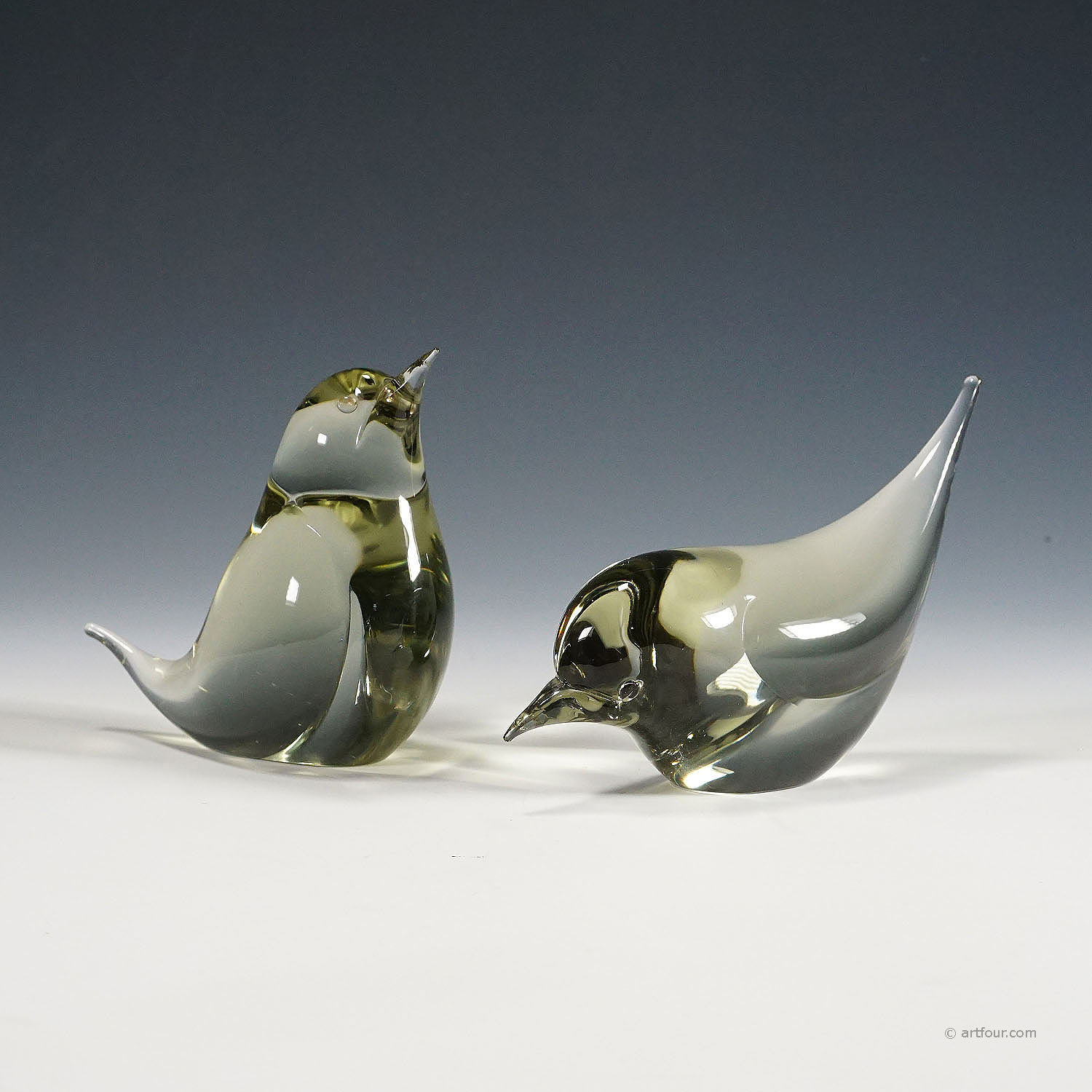 Pair of Birds Designed by Livio Seguso ca. 1970s