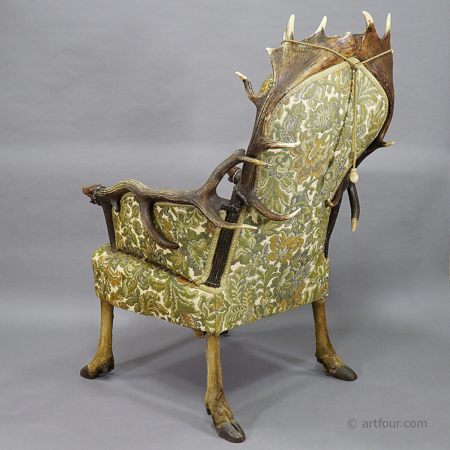Antique Antler Easy Chair by H.F.C Rampendahl ca. 1880