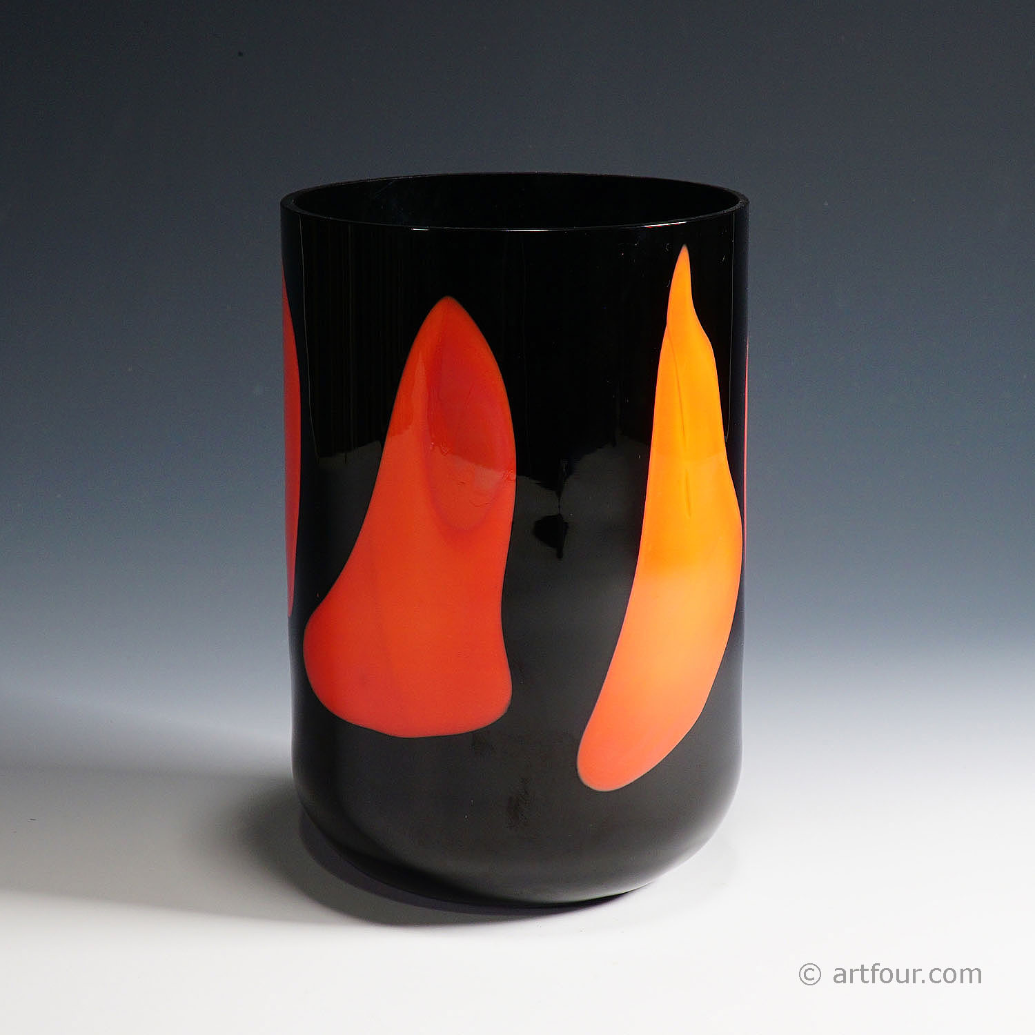 Murano Art Glass Vase 'Macchia'  by V. Nason & C. ca. 1990s