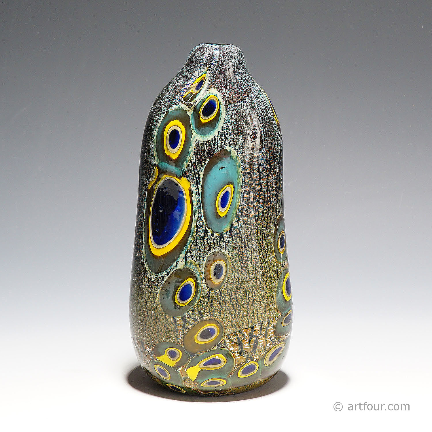 Large Art Glass Vase 