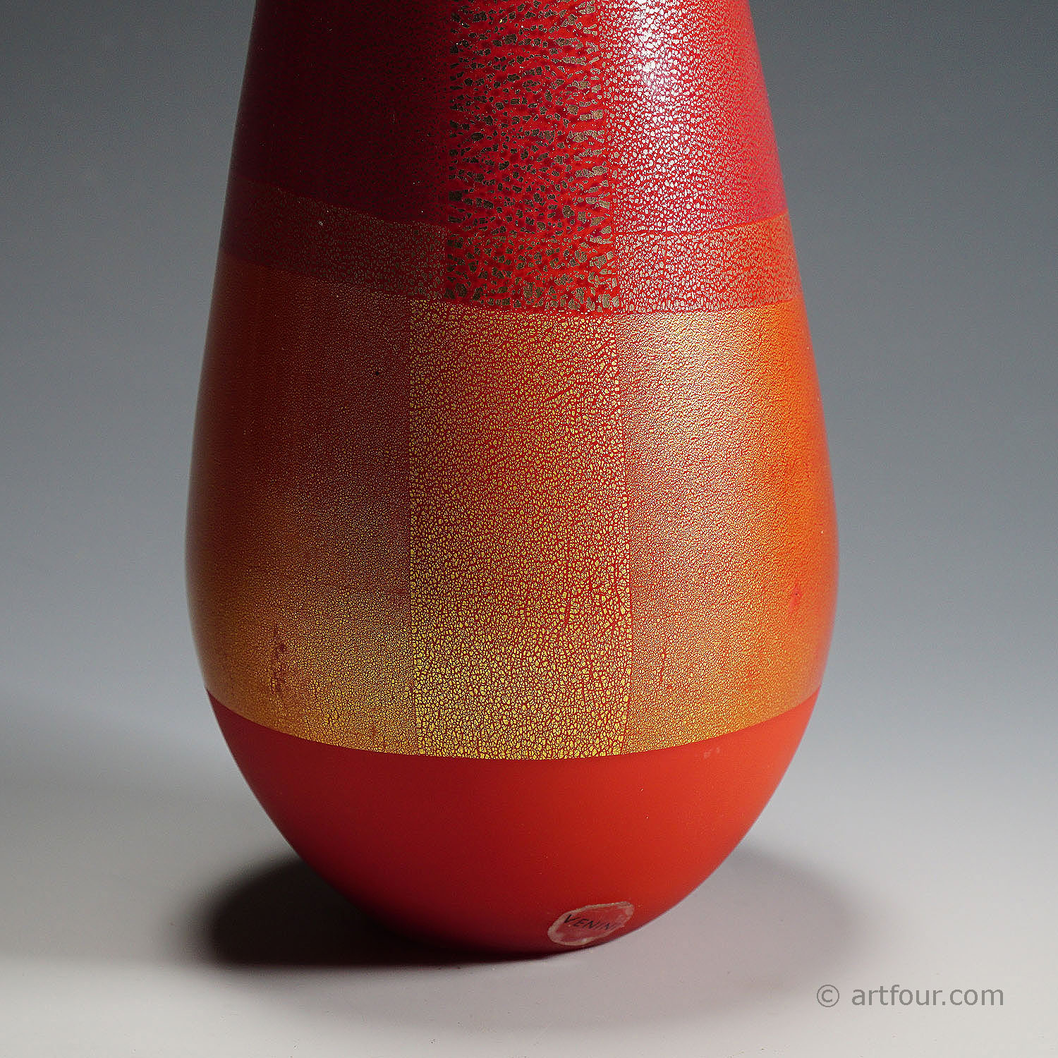 Venini Art Glass Vase of the 'Quarzi' Series, Murano 2004