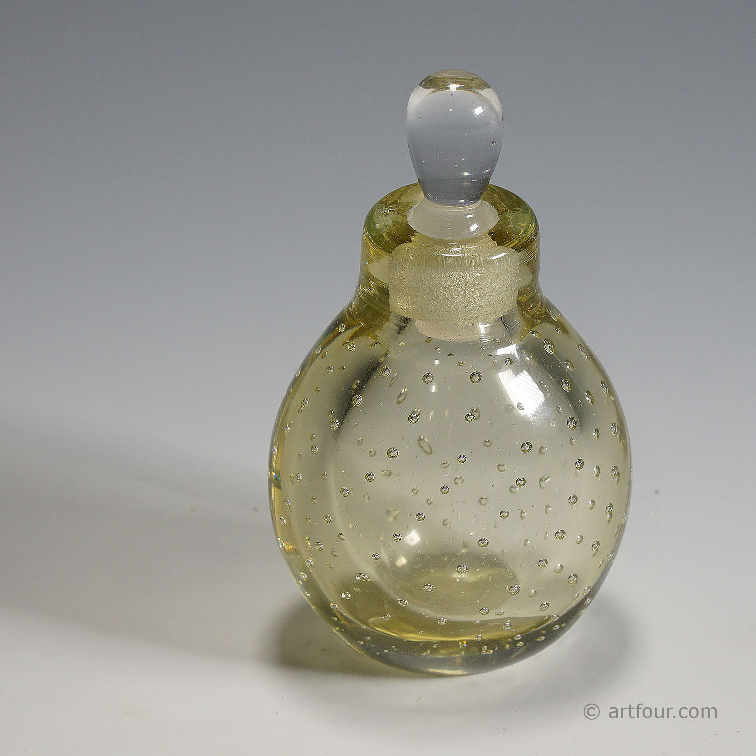 Carlo Scarpa 'A Bollicine' Glass Flacon for Venini ca. 1934