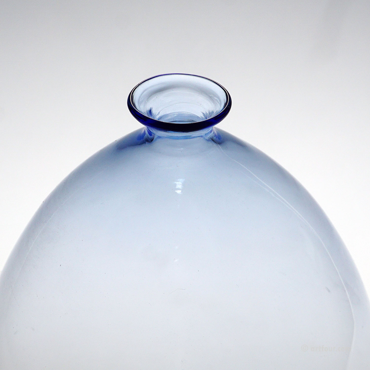 Vetro Soffiato Glass Vase attr. to Venini or Cappellin Murano 1920s