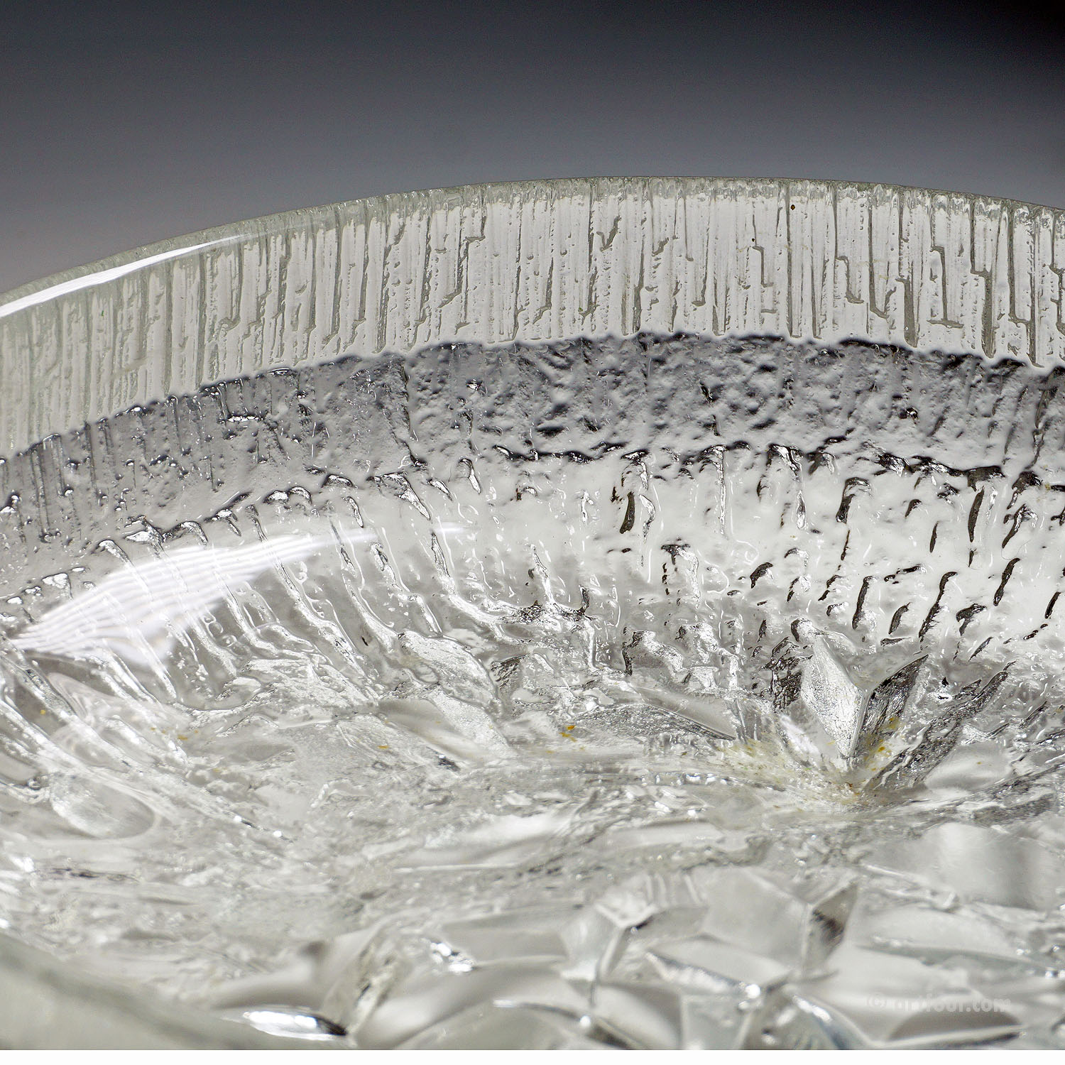 Ice glass Bowl 'Lunaria' by Tapio Wirkkala for Iittala 1972