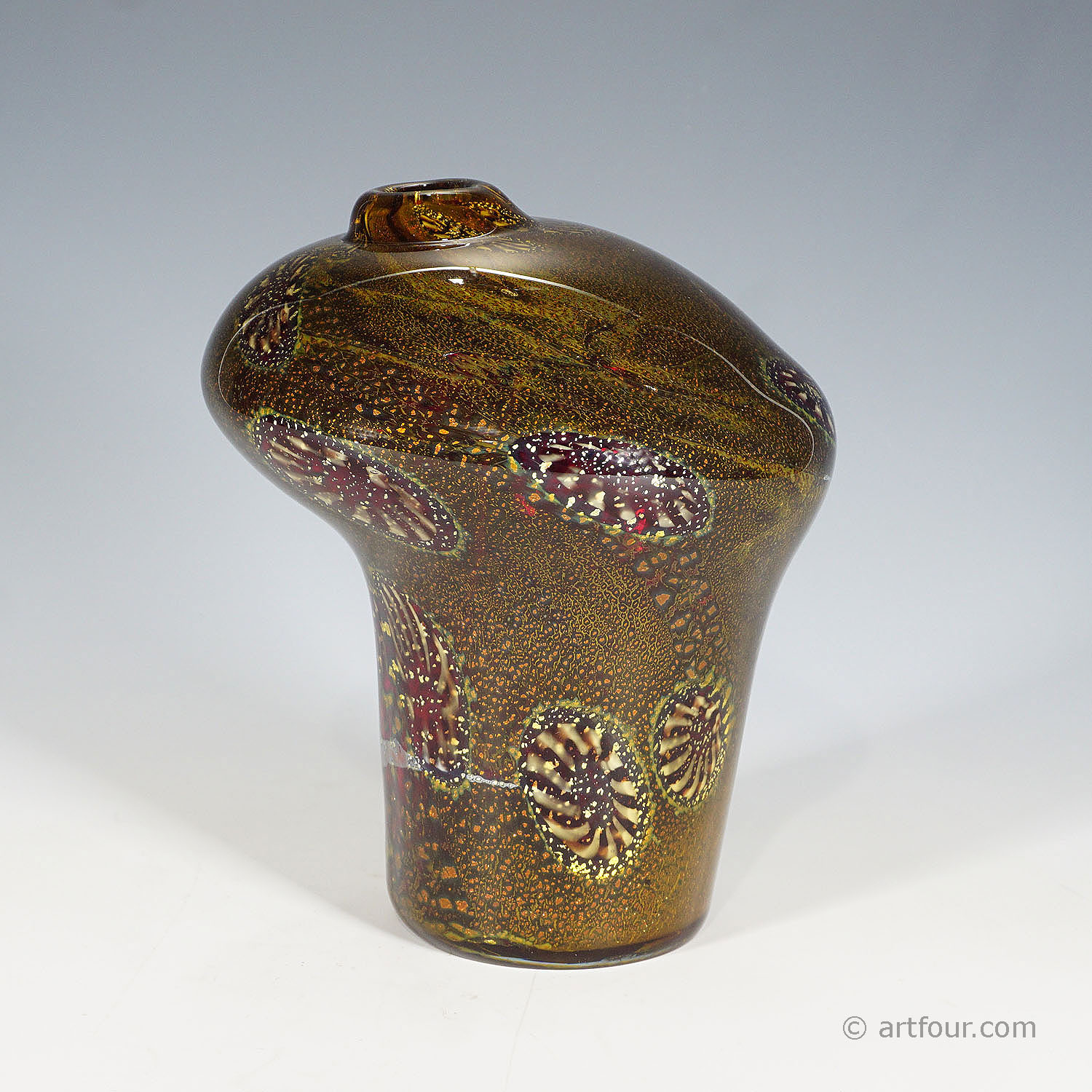 Art Glass Vase 'Yokohama' by Aldo Nason Murano 1960s