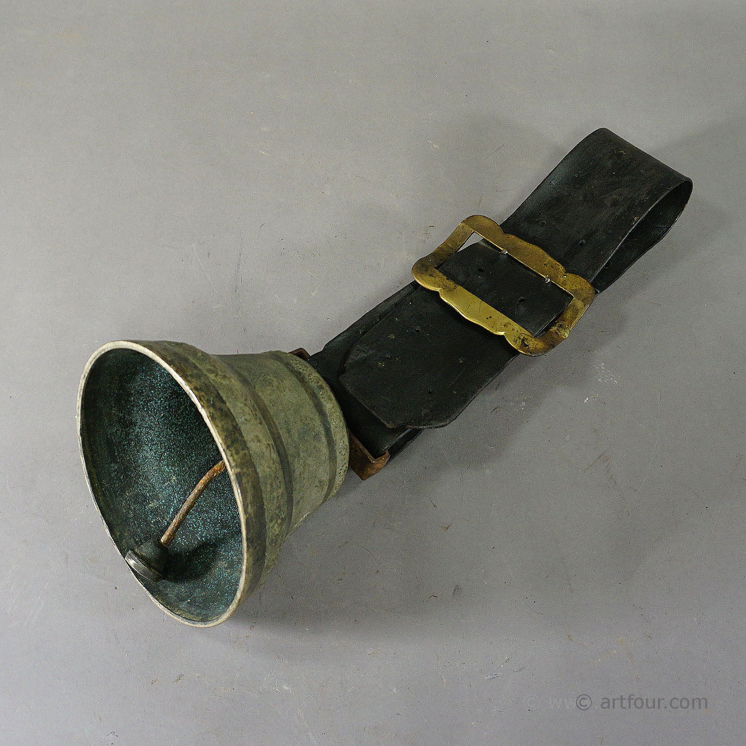 Antique Casted Bronze Cow Bell Made in Switzerland ca. 1930
