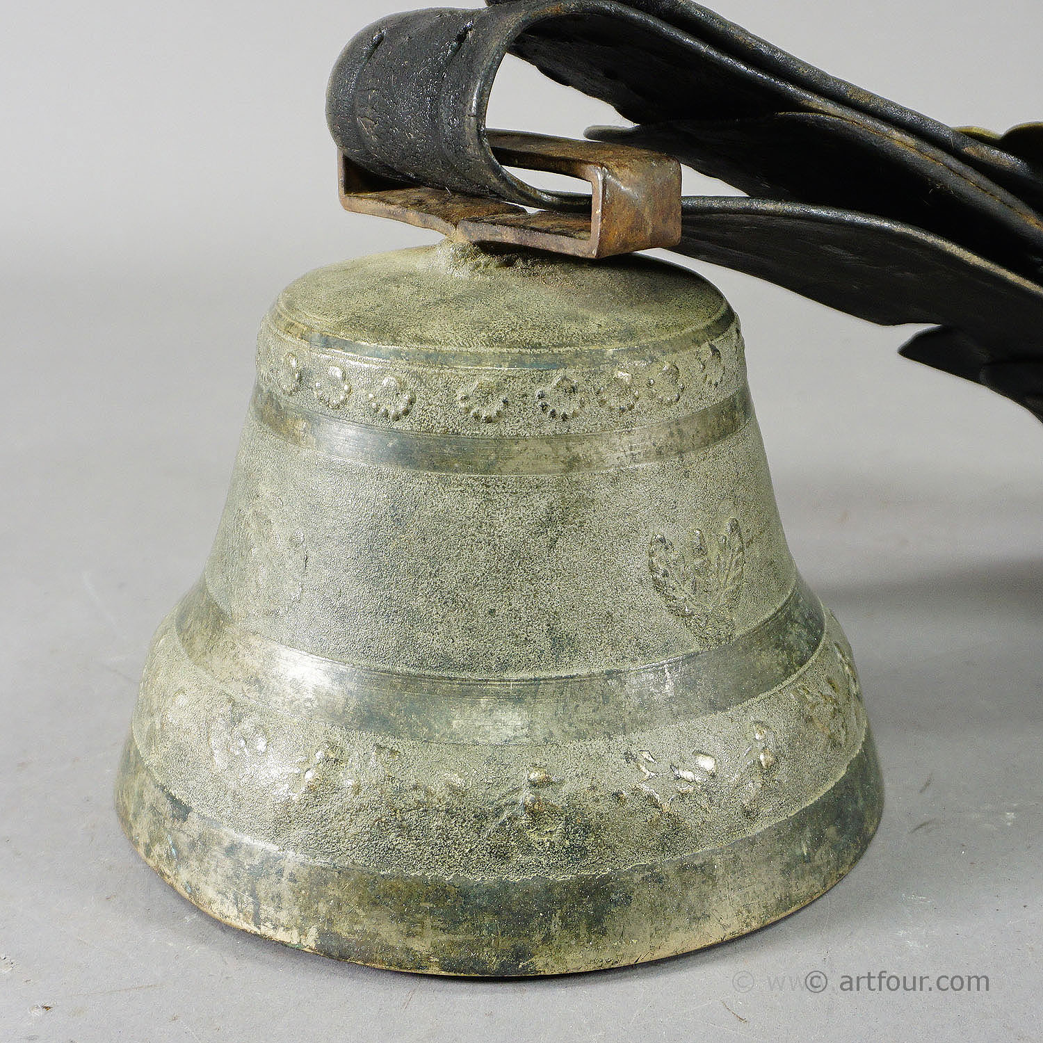 Antique Casted Bronze Cattle Bell Made in Switzerland ca. 1930