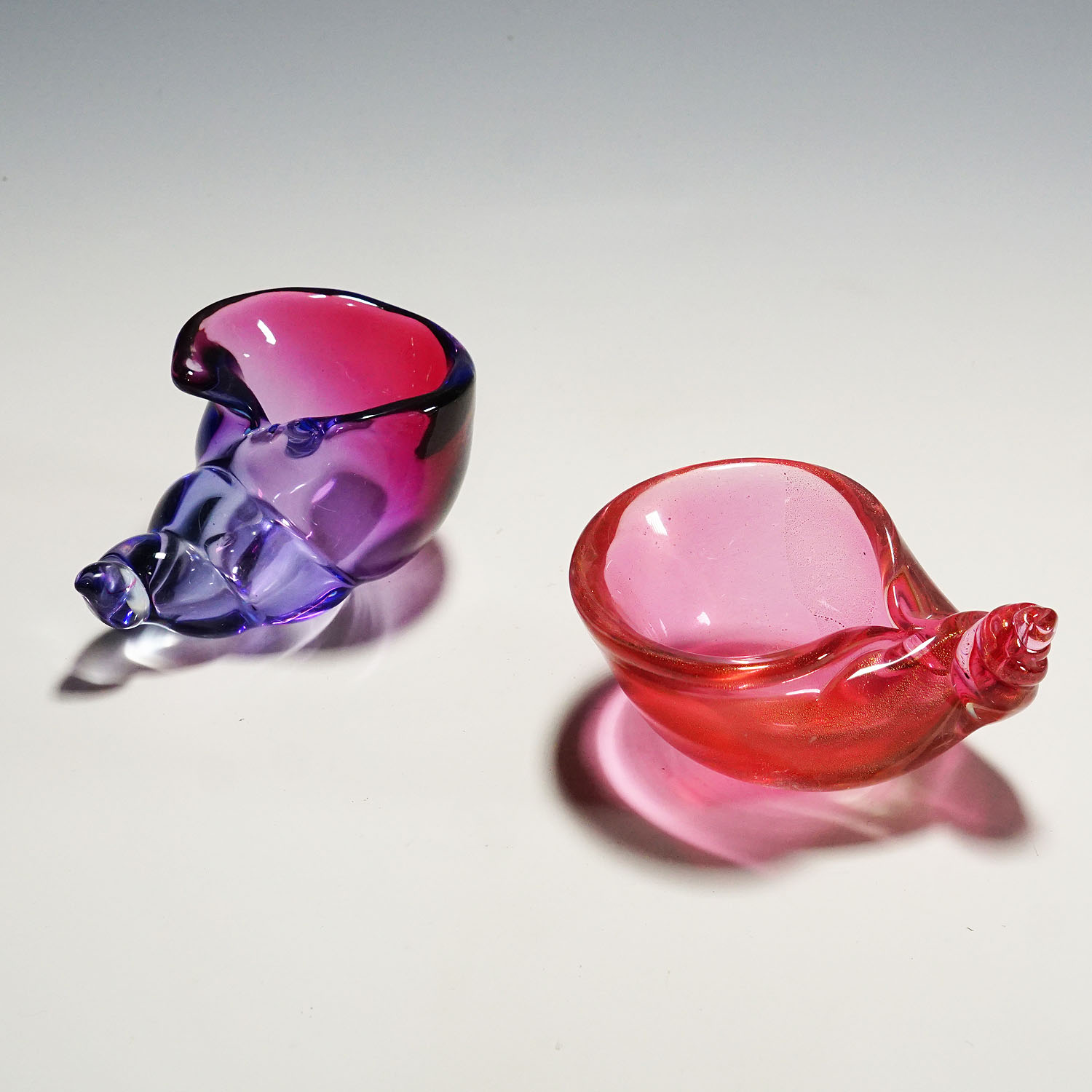 Collection of 11 Murano Art Glass Cornucopia by Seguso 1950s-60s