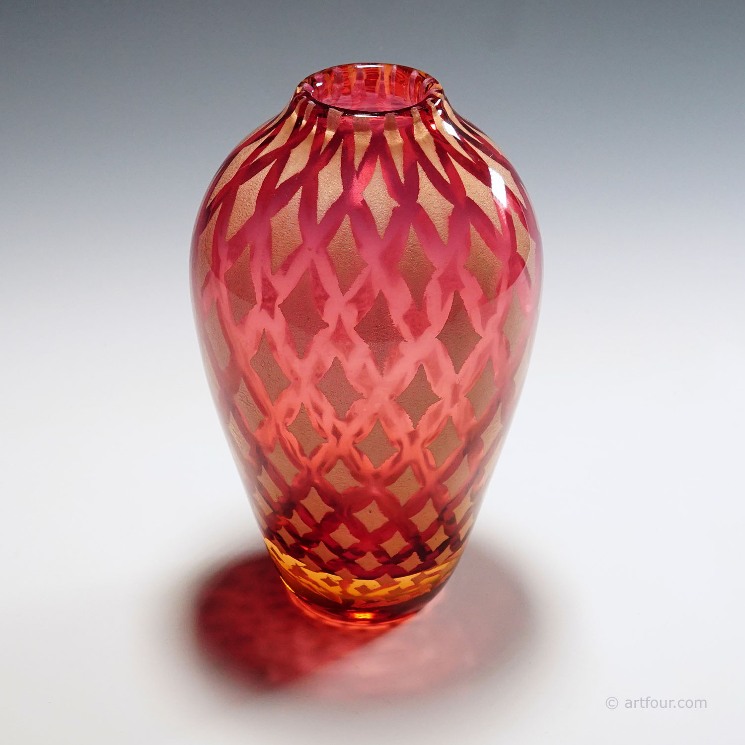 Vintage Mica Diamond Vase by Josef Hospodka 1960s