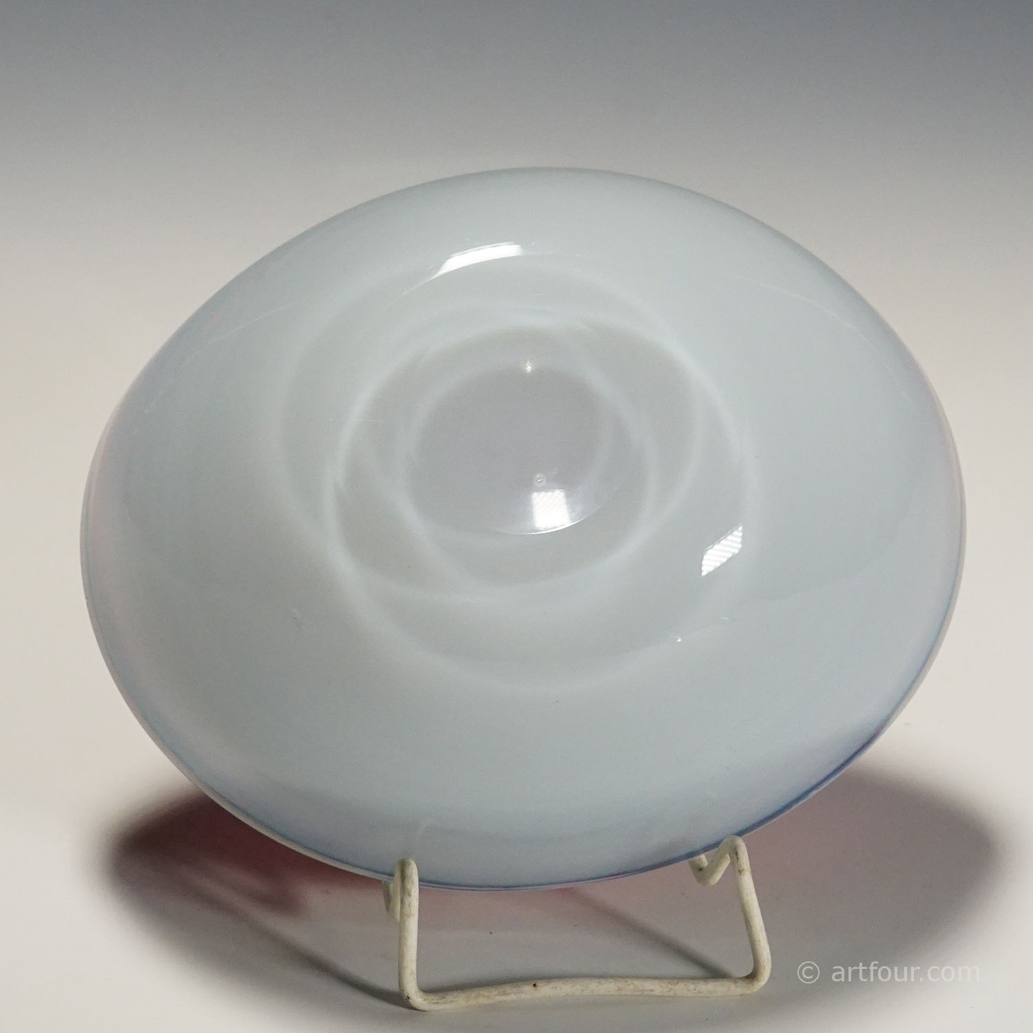 Archimede Seguso 'Alabastro' Art Glass Bowl, Murano Italy ca. 1958