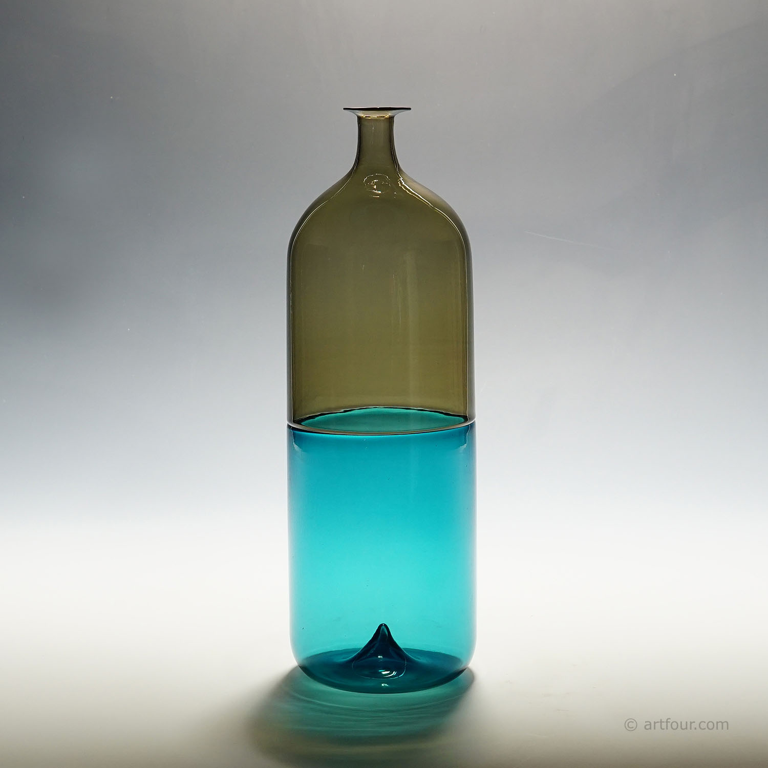 Venini Art Glass Vase 'Bolle ' by Tapio Wirkkala for Venini, Murano 1966