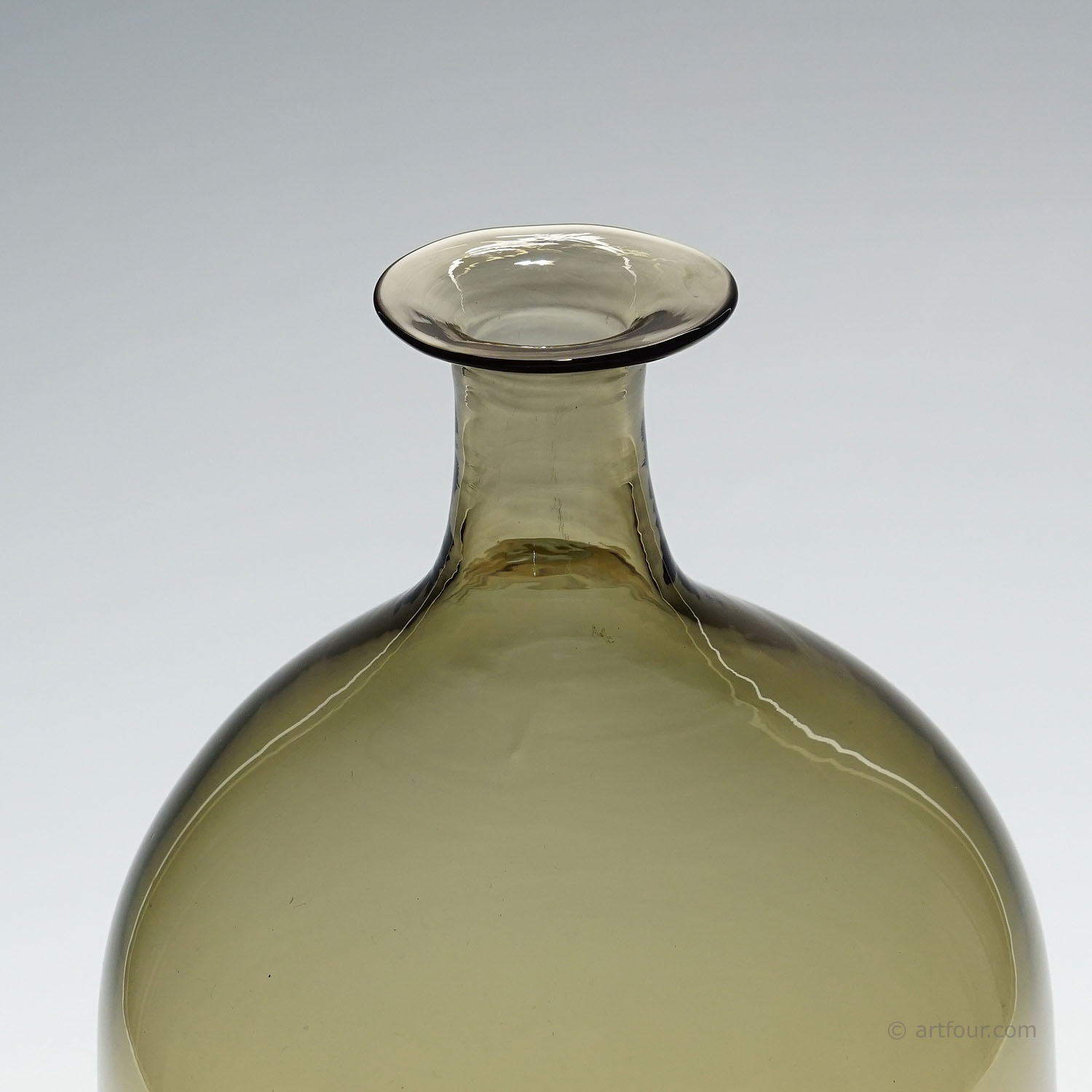 Venini Art Glass Vase 'Bolle ' by Tapio Wirkkala for Venini, Murano 1966