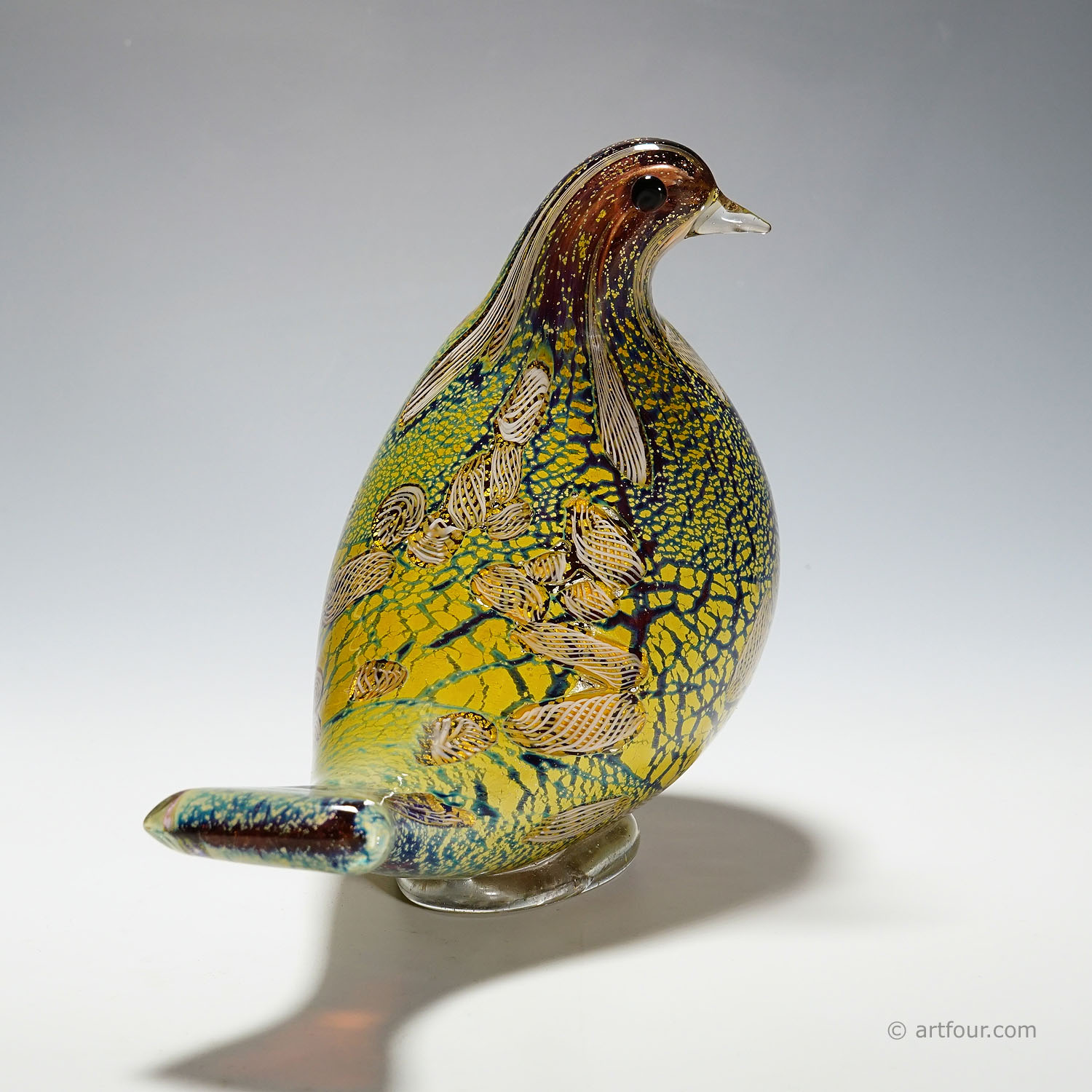 Art Glass Dove by Aldo Nason Murano ca. 1968
