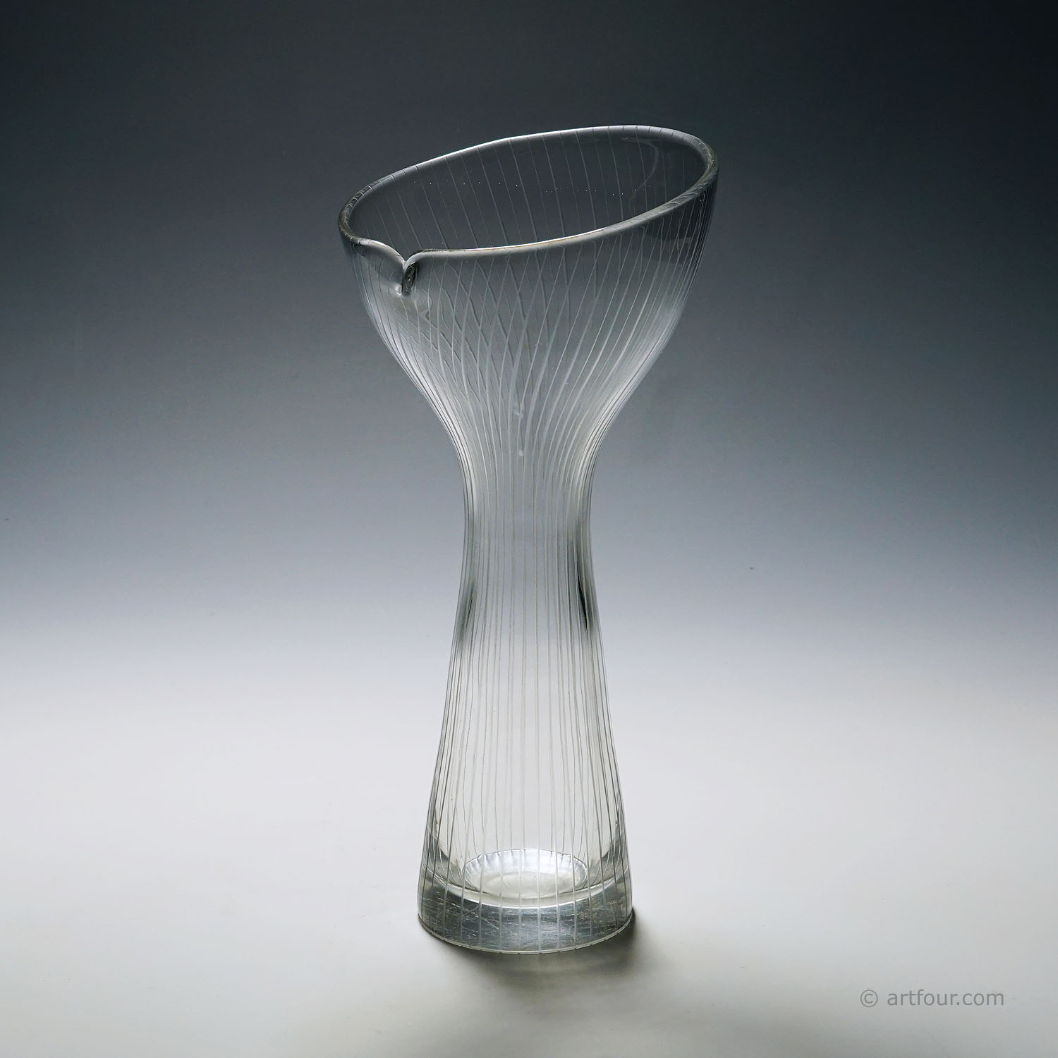 Vintage Art Glass Vase by Tapio Wirkkala for Iittala 1954