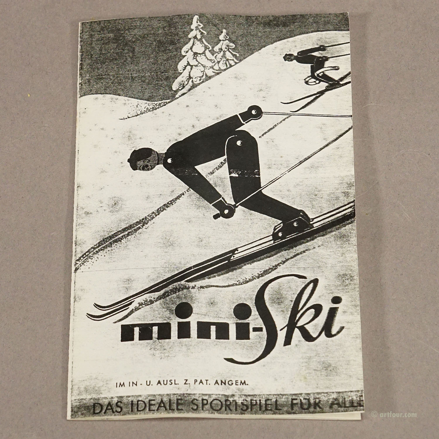 Vintage Downhill Skier Toy Germany ca. 1960s