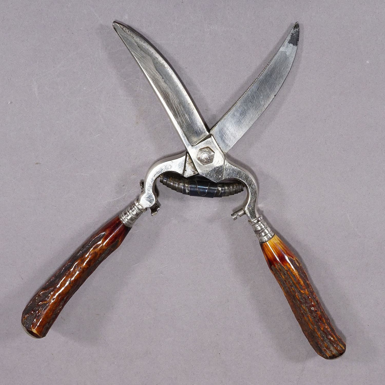 Vintage Stag Horn Winged Scissors by J. A. Henkels, Solingen