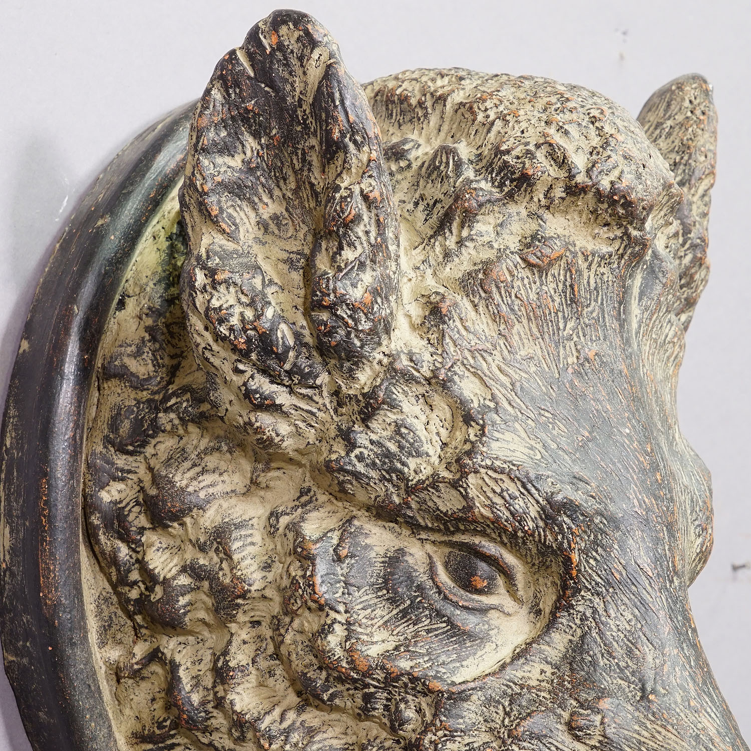 Large Vintage Wild Boar Teracotta Head, Germany Second Half of 20th Century