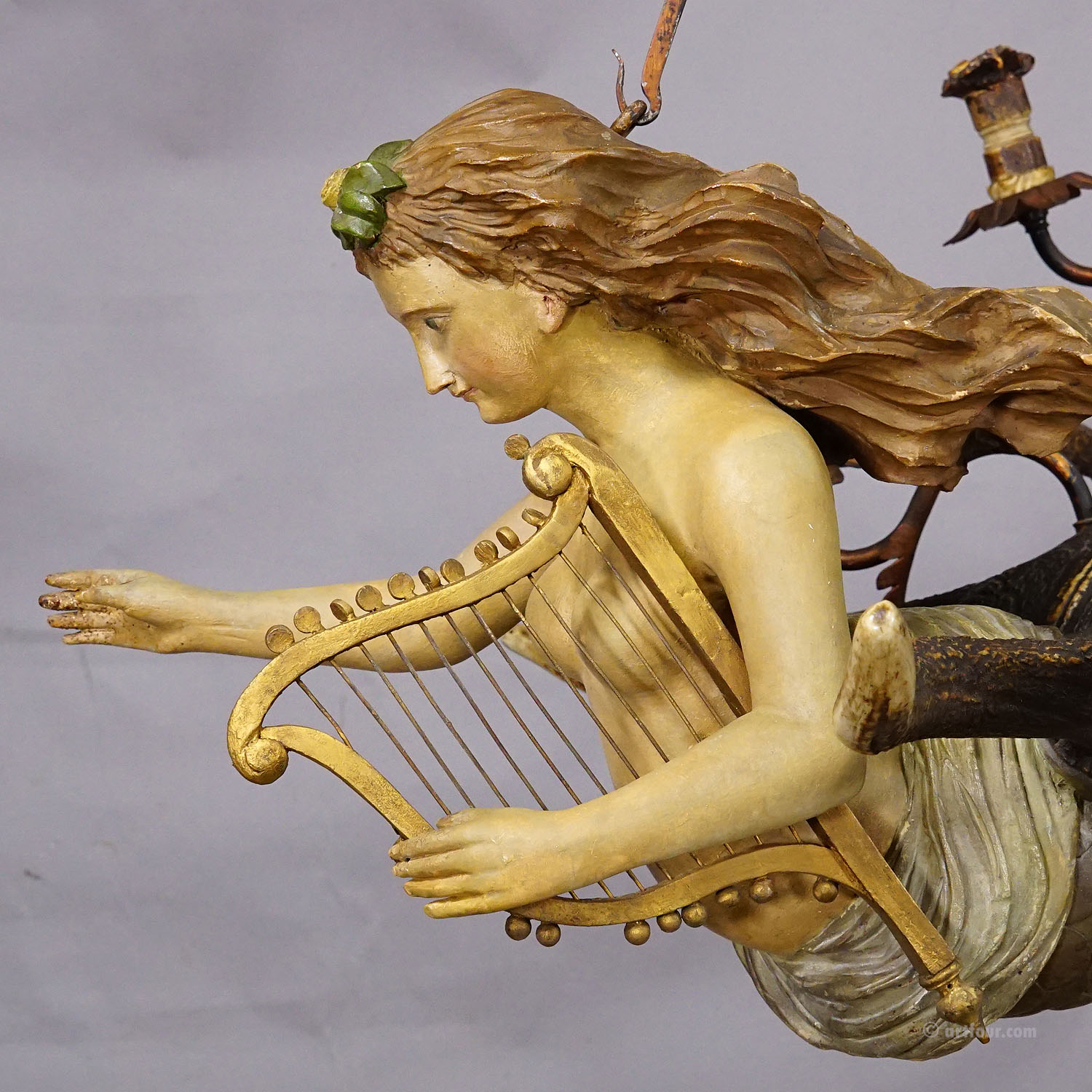 Antique Lusterweibchen of a Mermaid ca. 1900
