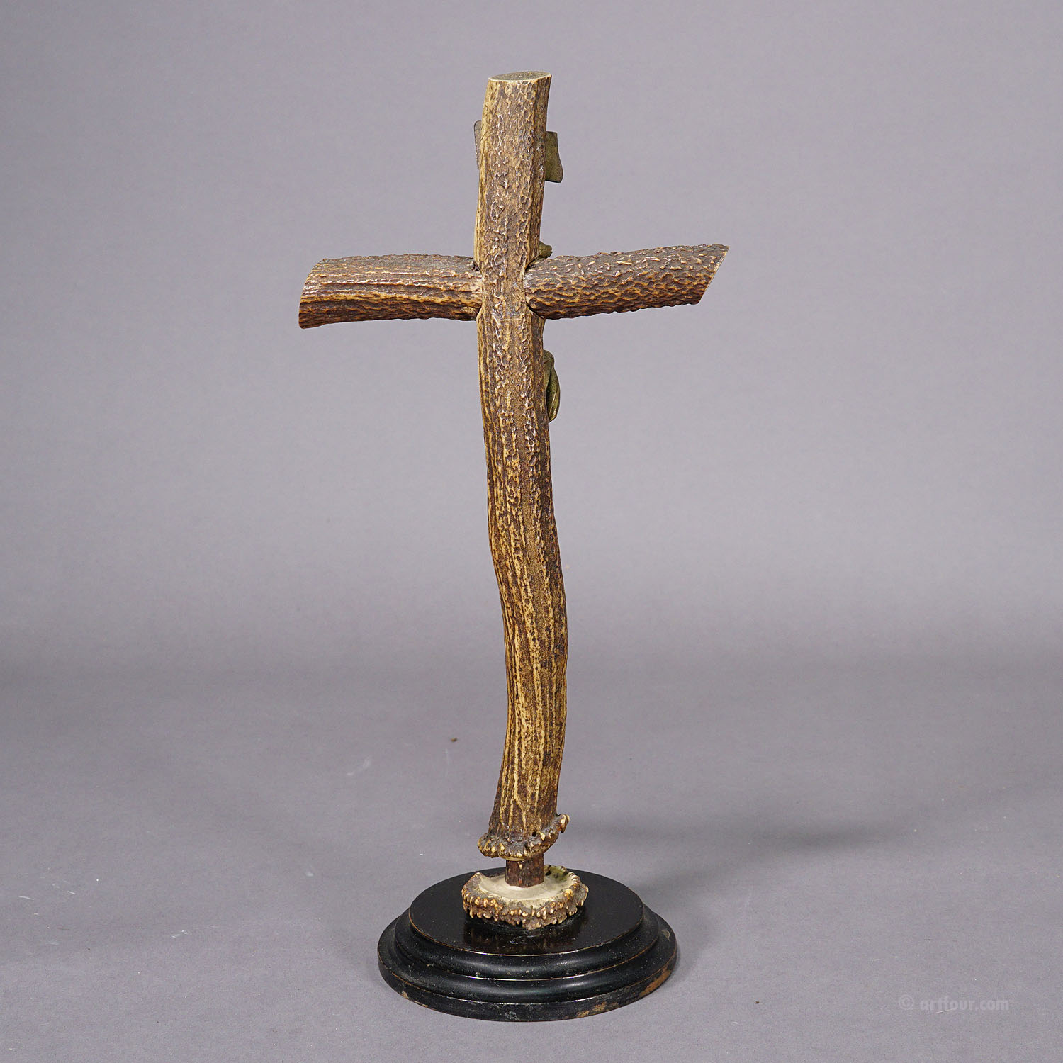 Vintage Crucifix made of Deer Antlers