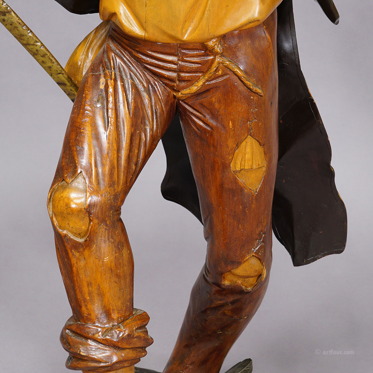 Large Antique Statue of a French Freedom Fighter ca. 1920s