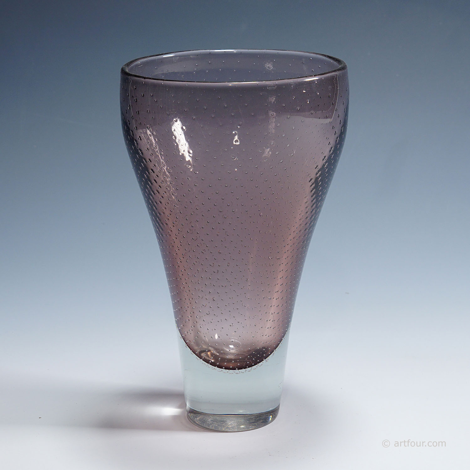 Art Glass Vase by Gunnel Nyman for Nuutajarvi Notsio 