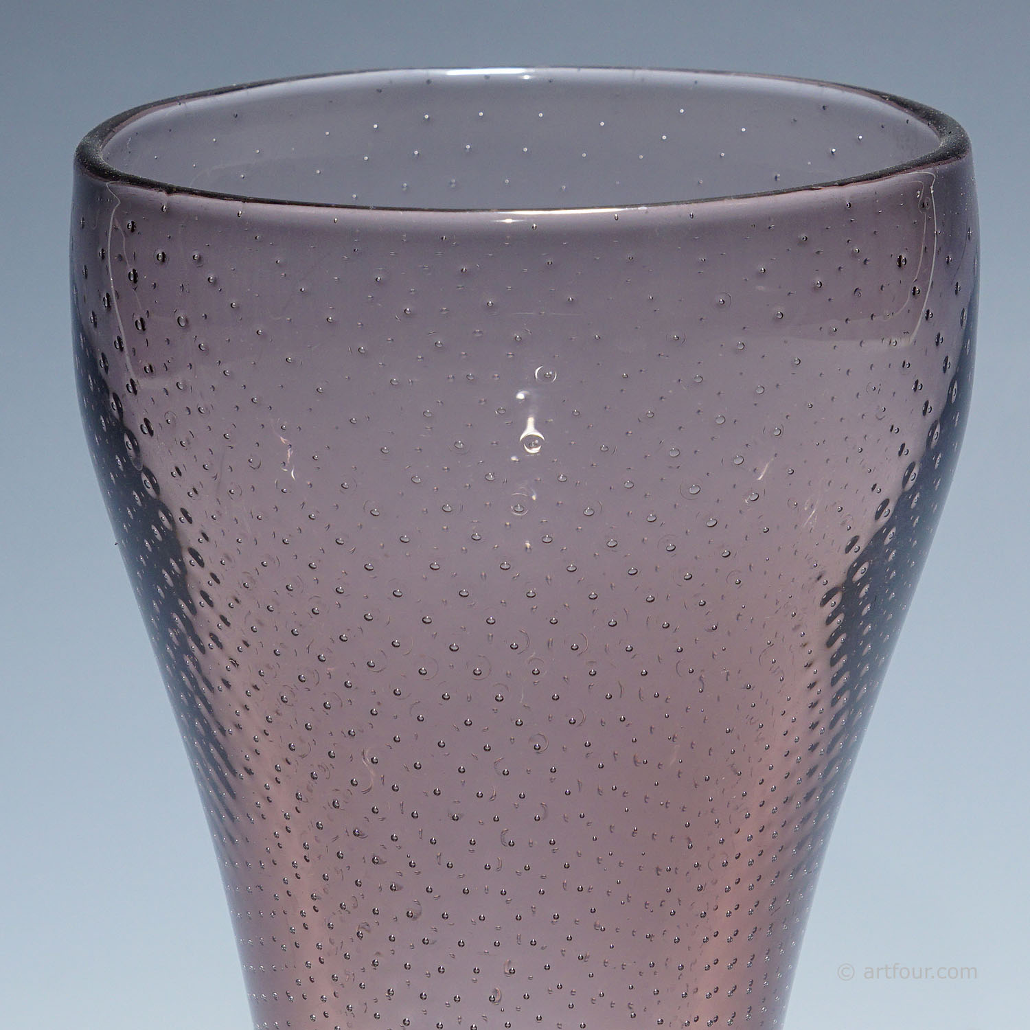 Art Glass Vase by Gunnel Nyman for Nuutajarvi Notsio 