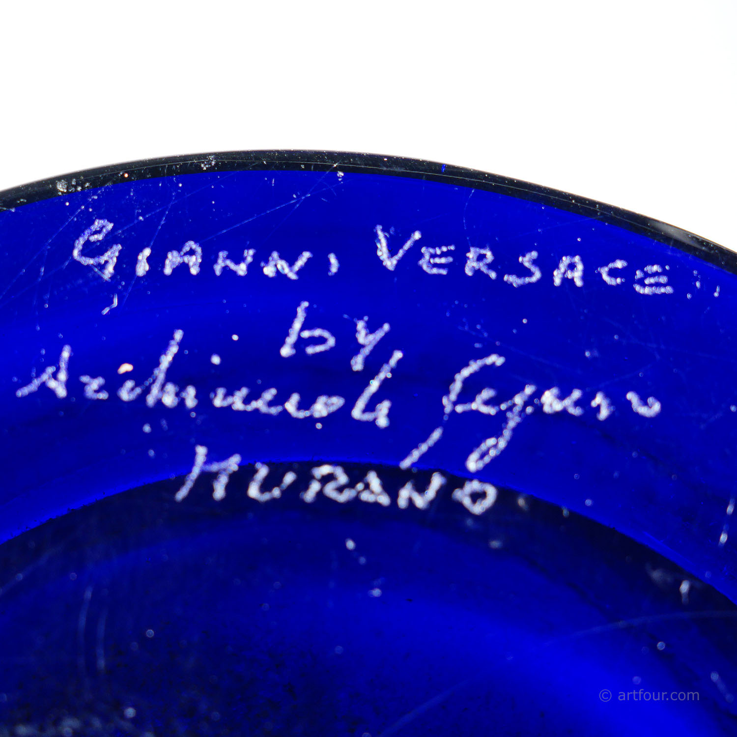 Art Glass Vase by Gianni Versace for Vetreria Archimede Seguso ca. 1990s