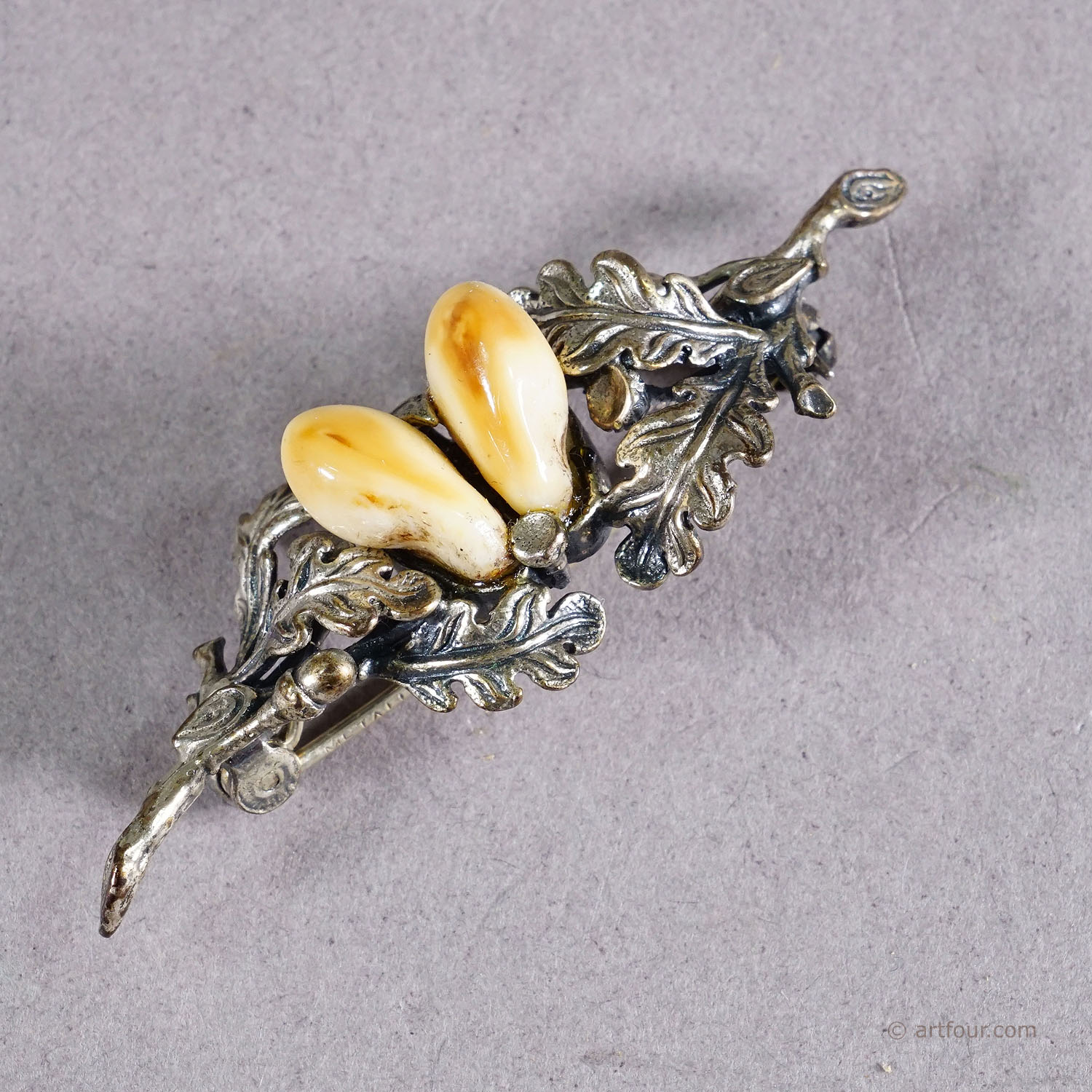 Vintage Bavarian Traditional Costume Jewelry Brooch, Bavaria ca. 1950s