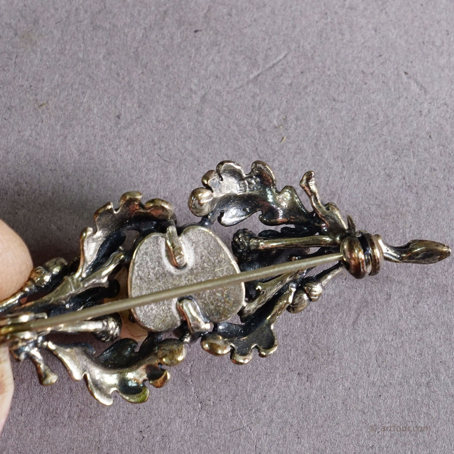 Vintage Bavarian Traditional Costume Jewelry Brooch, Bavaria ca. 1950s