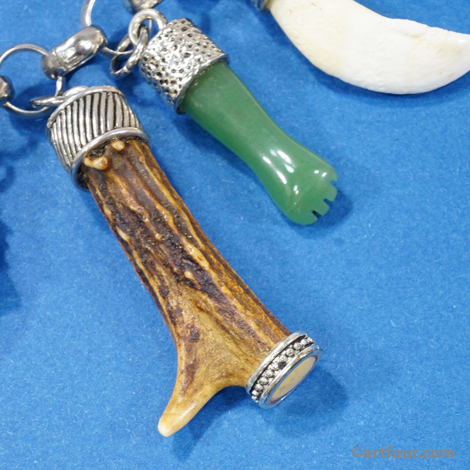 Vintage Bavarian Traditional Costume Jewelry Charivari with Hunting Pendants