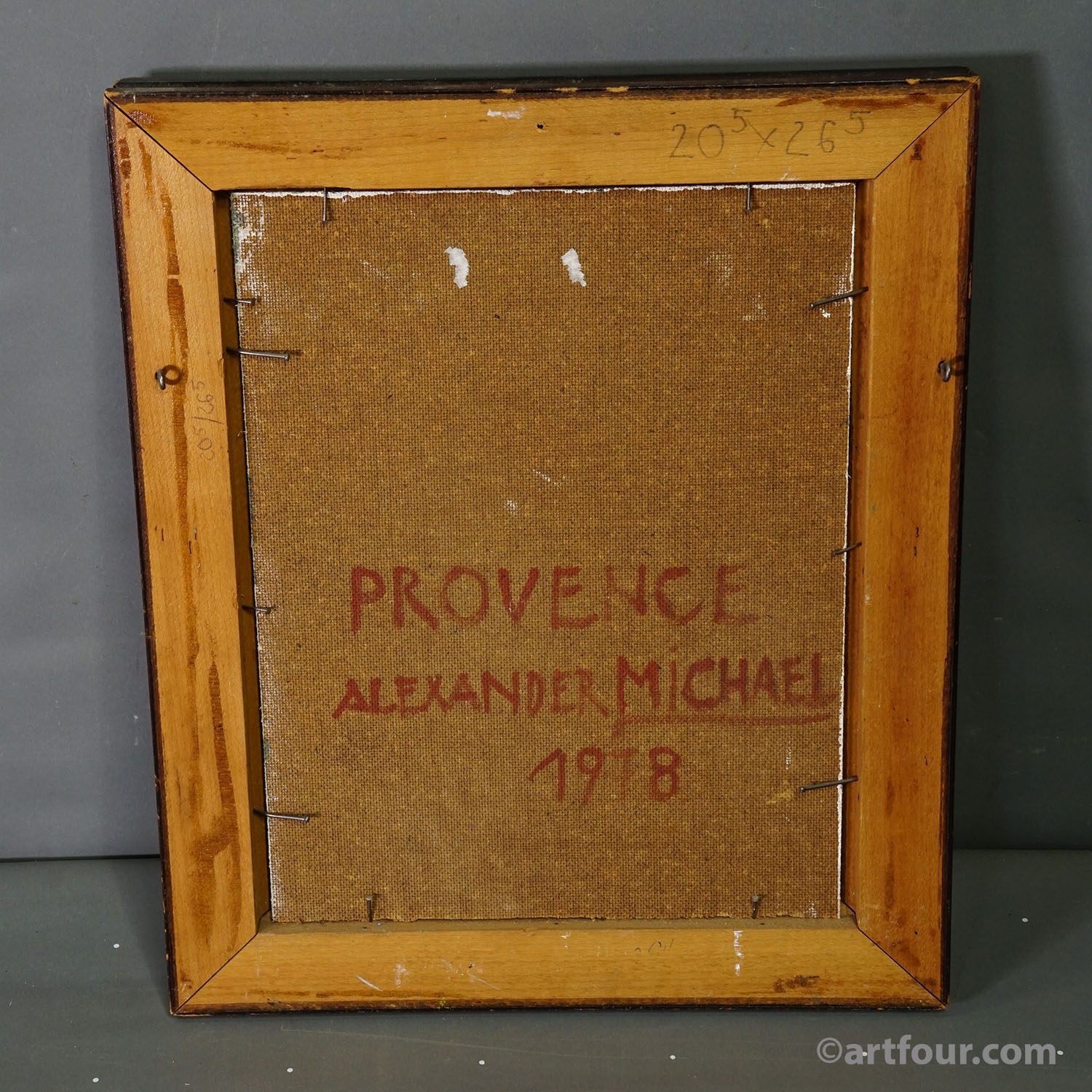 Oil Painting Alexander Michael - Provence Landscape, 1978