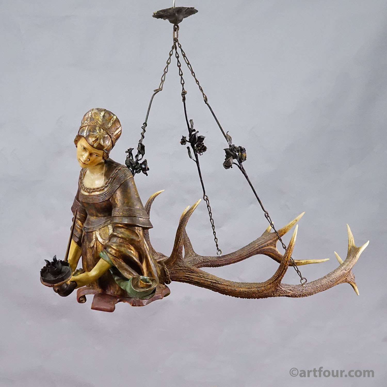 Antique Lusterweibchen Depicting Lucretia, Germany 1900