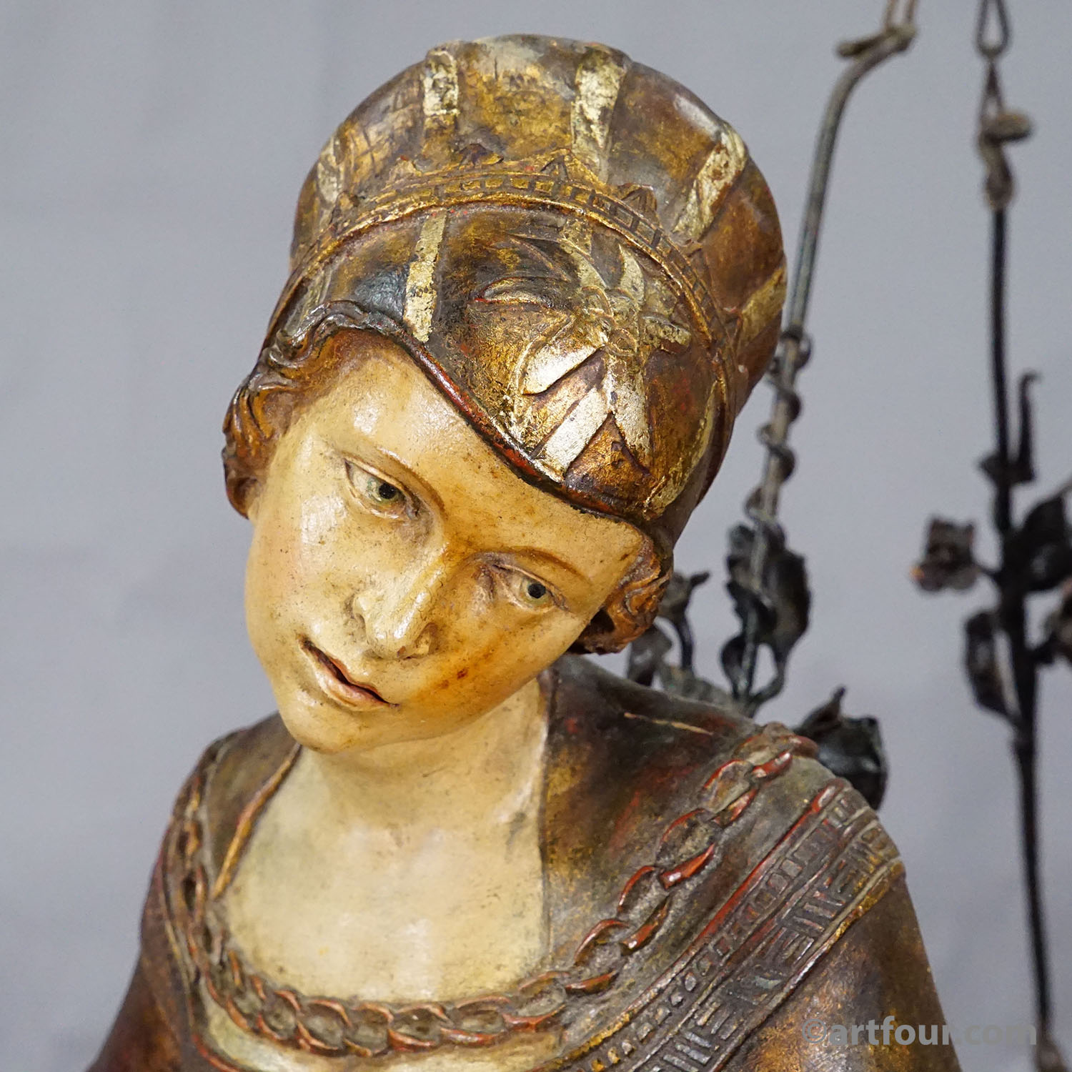 Antique Lusterweibchen Depicting Lucretia, Germany 1900