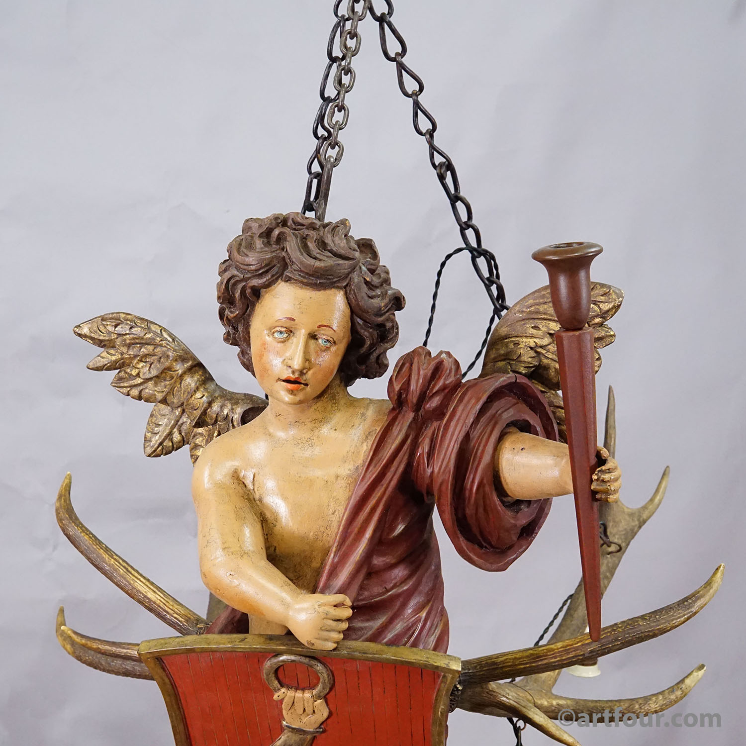 Antique Lusterweibchen Angel, Germany 1900