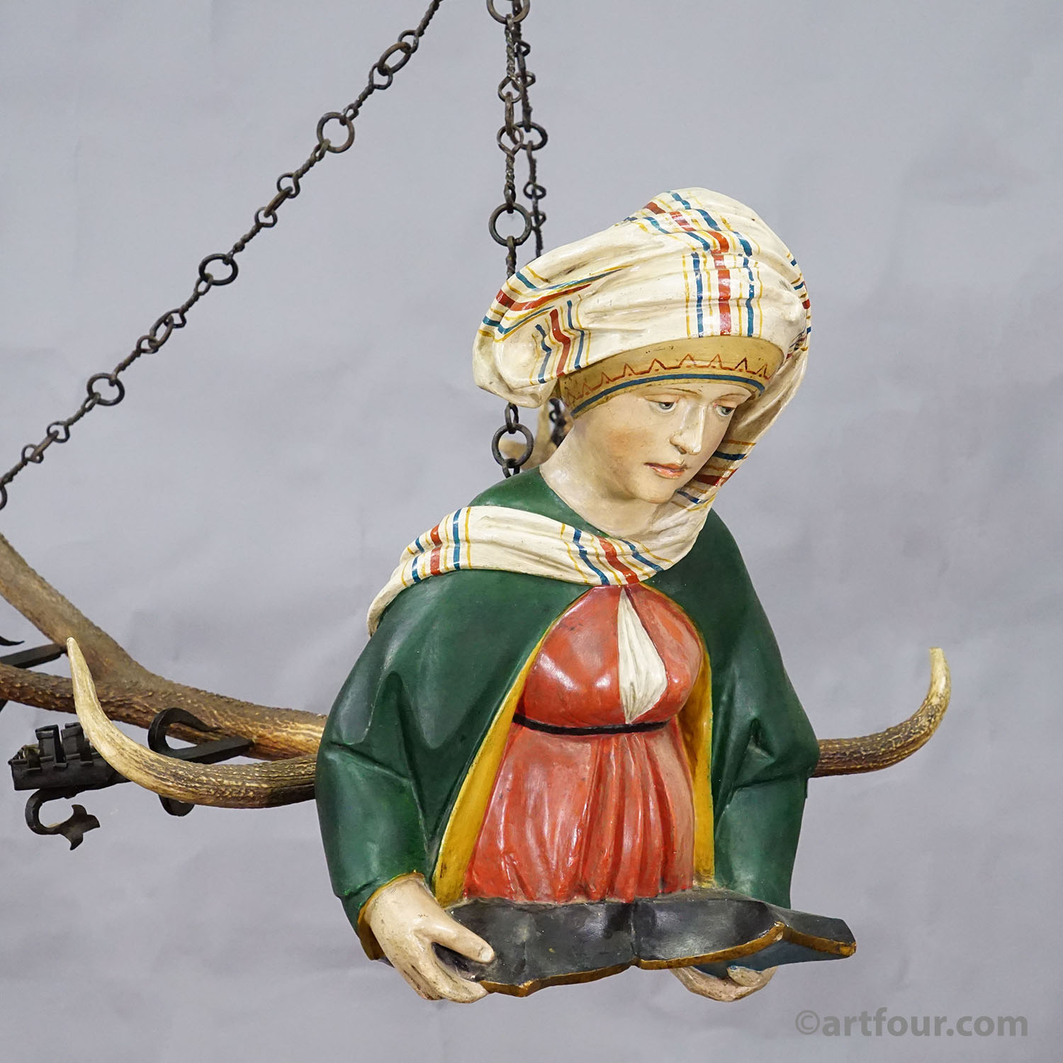 Antique Lusterweibchen of a Patrician Lady, Germany 1900