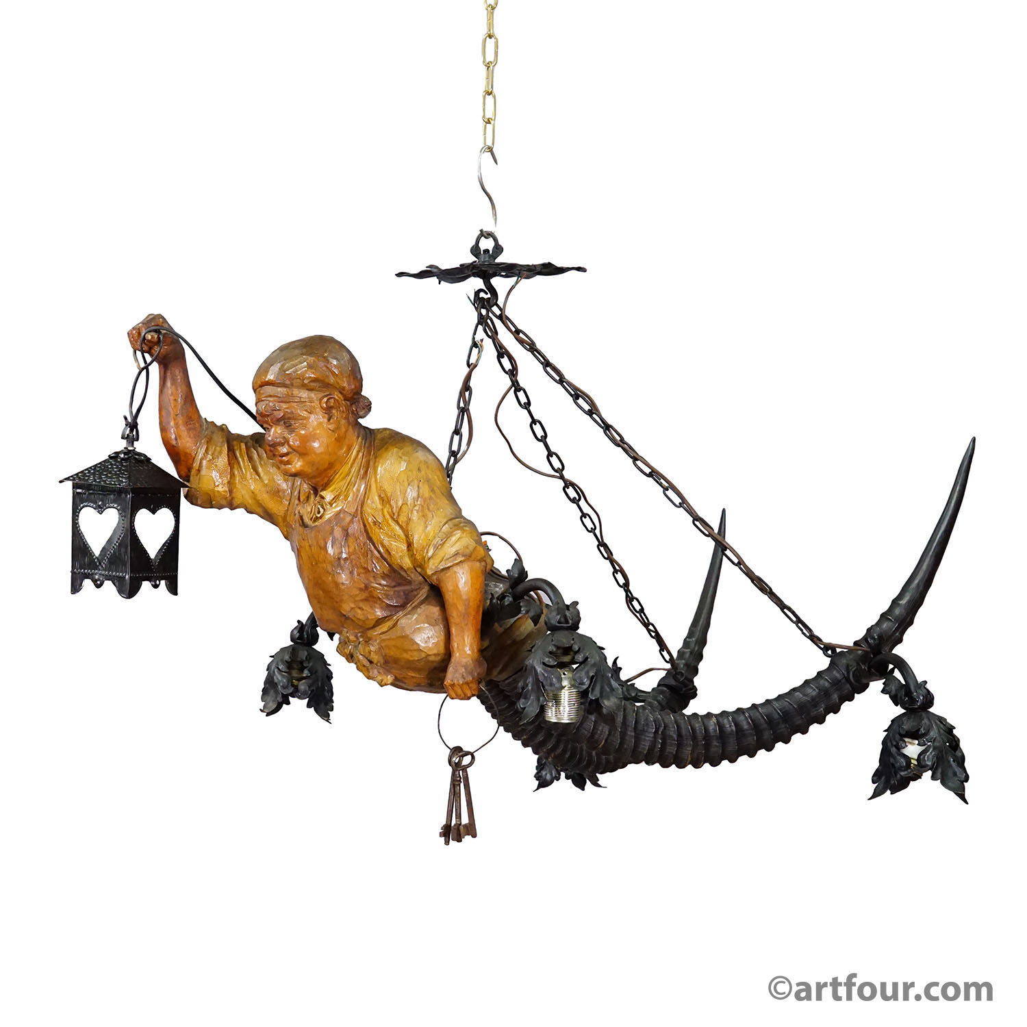 Antique Lustermaennchen of a Cellar Master, Germany 1920