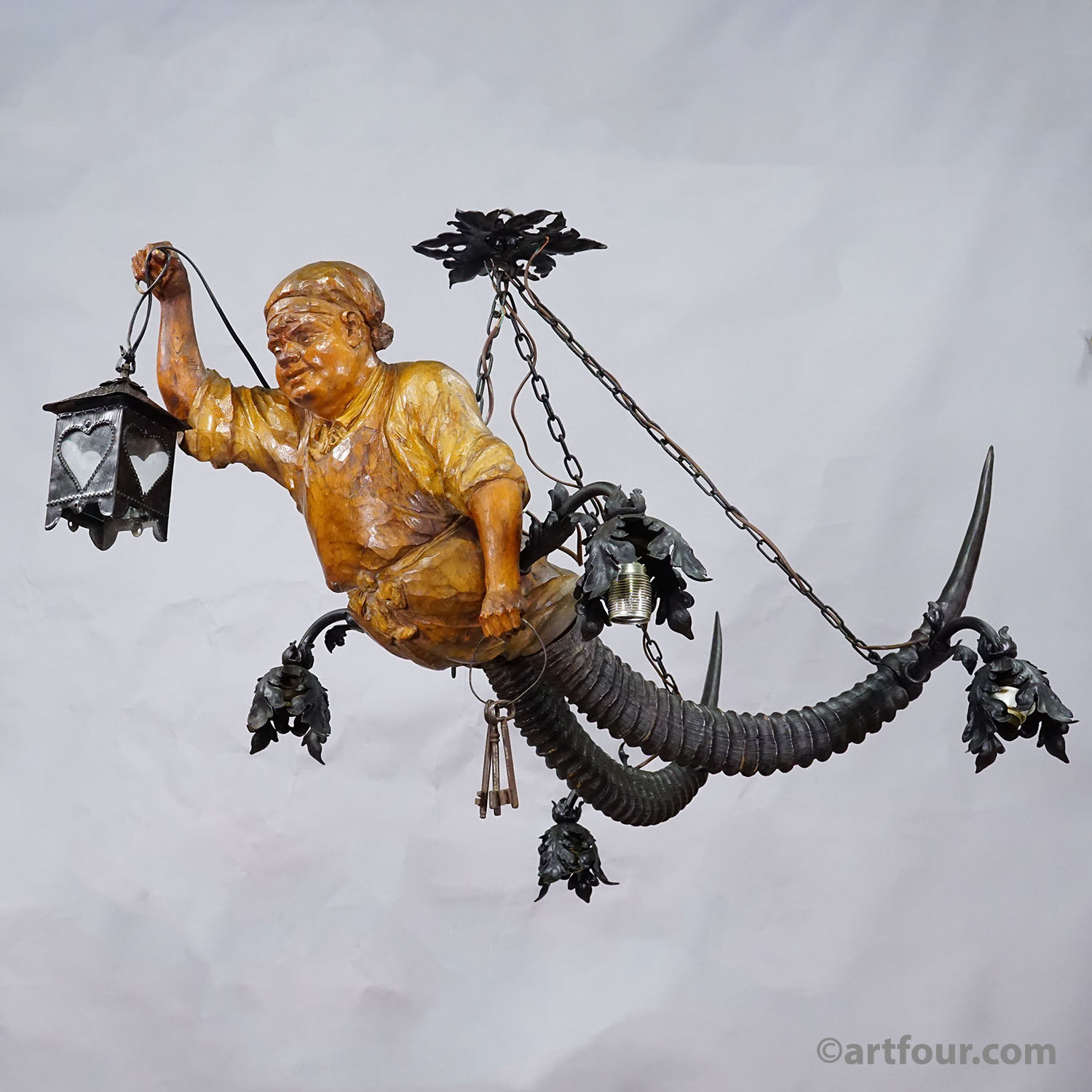 Antique Lustermaennchen of a Cellar Master, Germany 1920