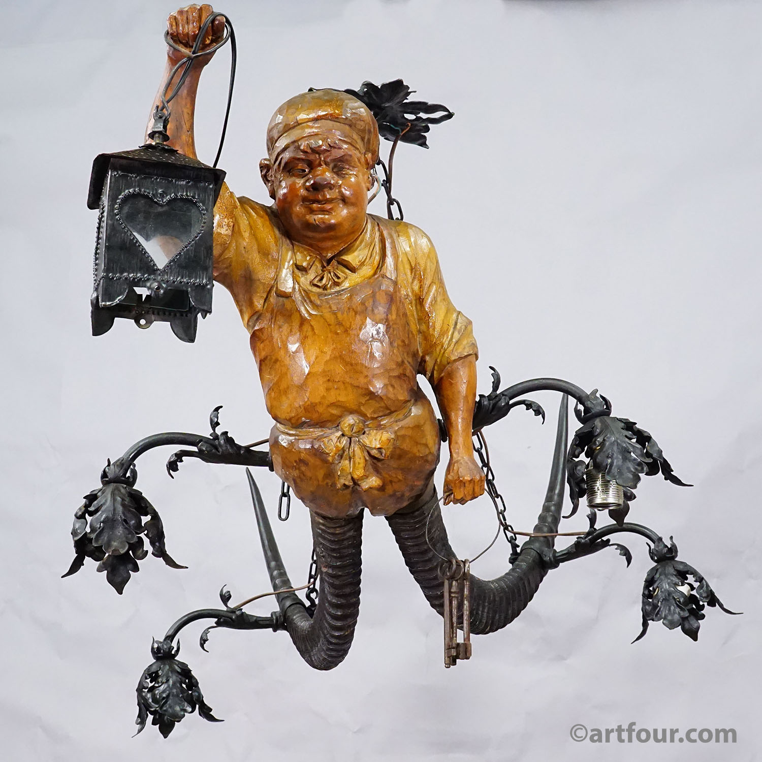 Antique Lustermaennchen of a Cellar Master, Germany 1920