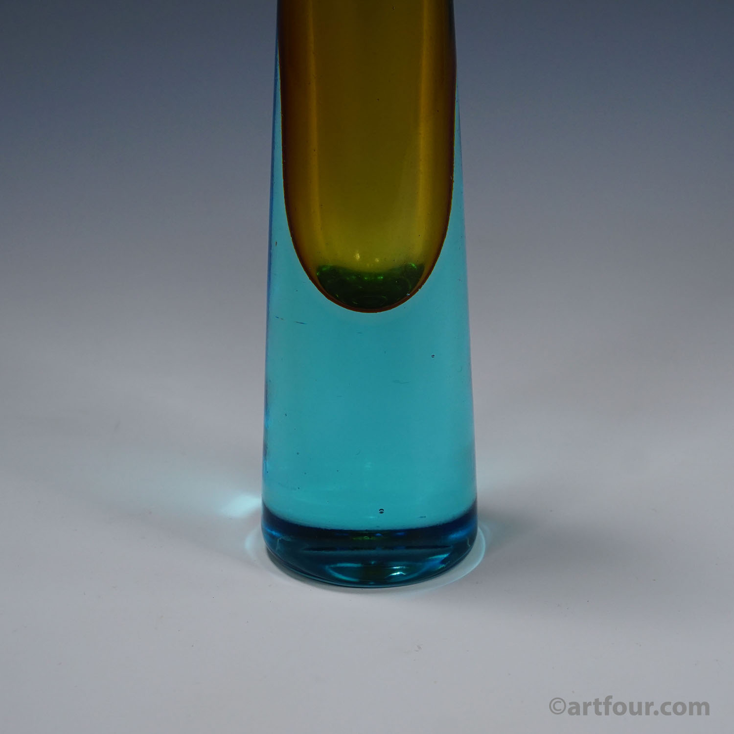 Vintage Murano Sommerso Glass Vase by Salviati & Co. ca. 1960