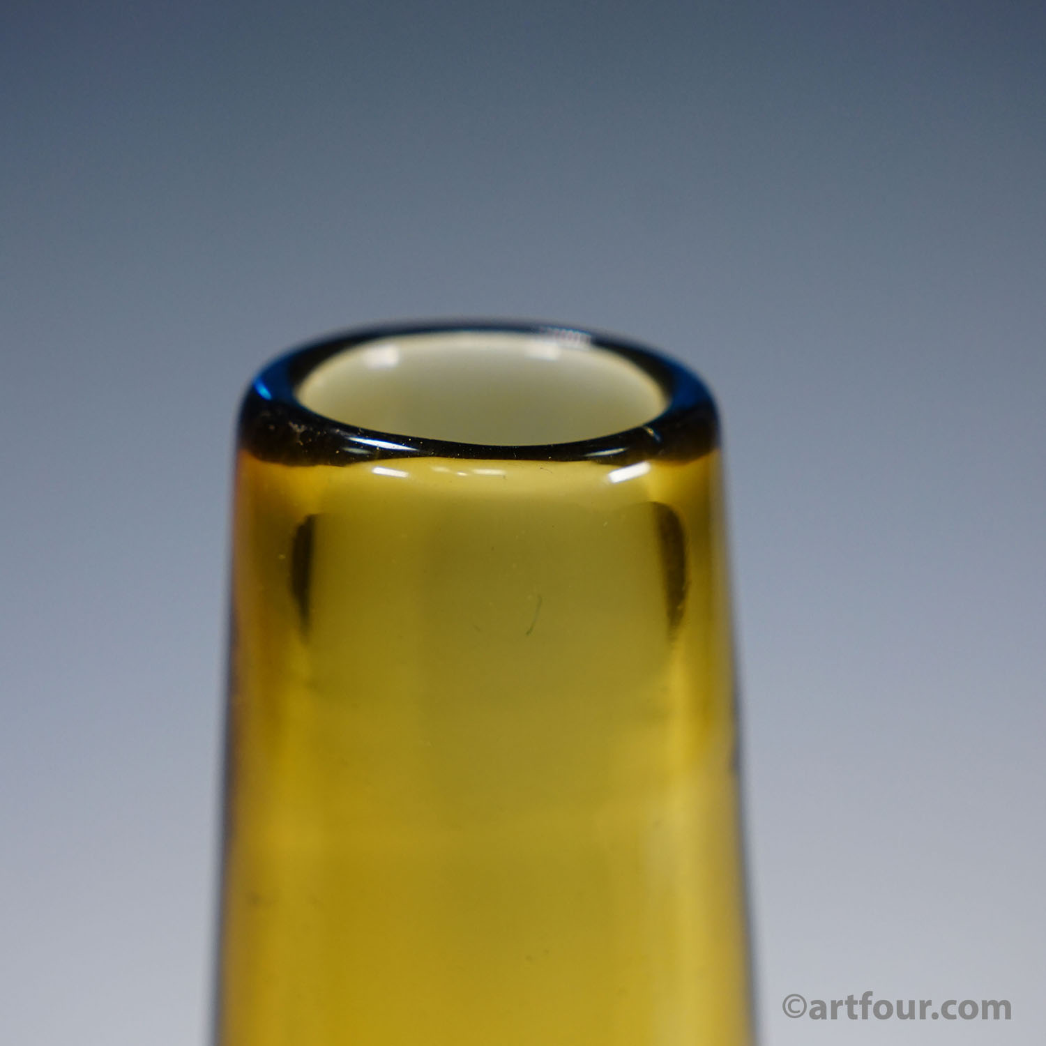 Vintage Murano Sommerso Glass Vase by Salviati & Co. ca. 1960