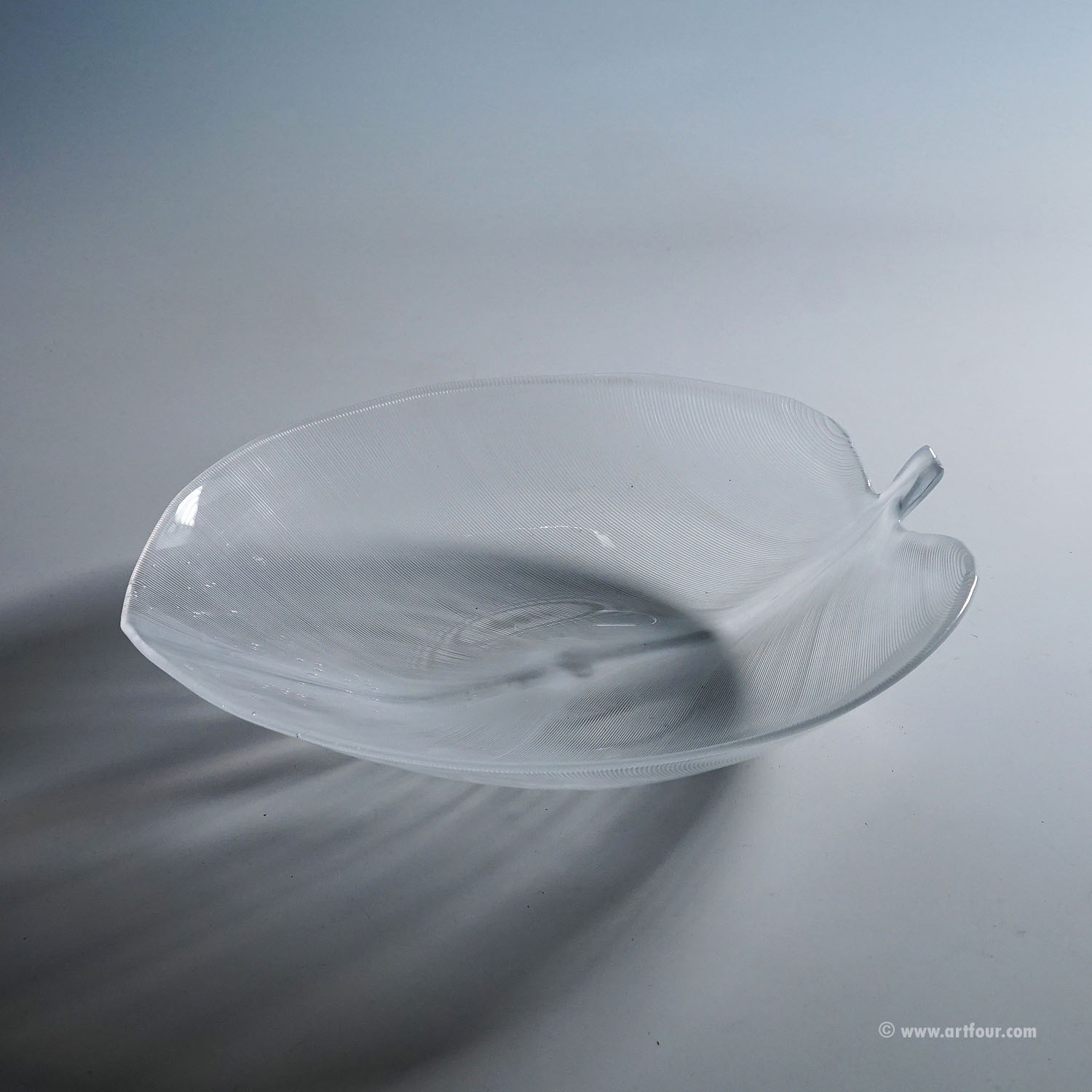 Vintage Tessuto Plate by Tyra Lundgren for Venini, Murano