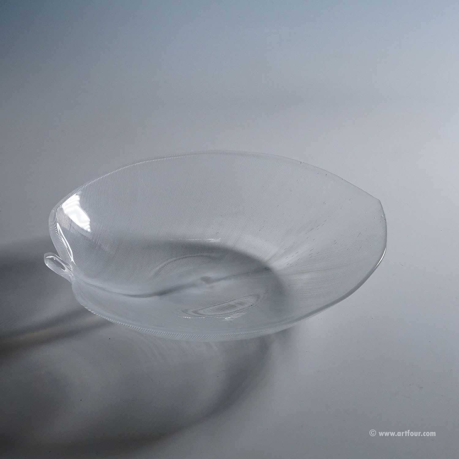 Vintage Tessuto Plate by Tyra Lundgren for Venini, Murano