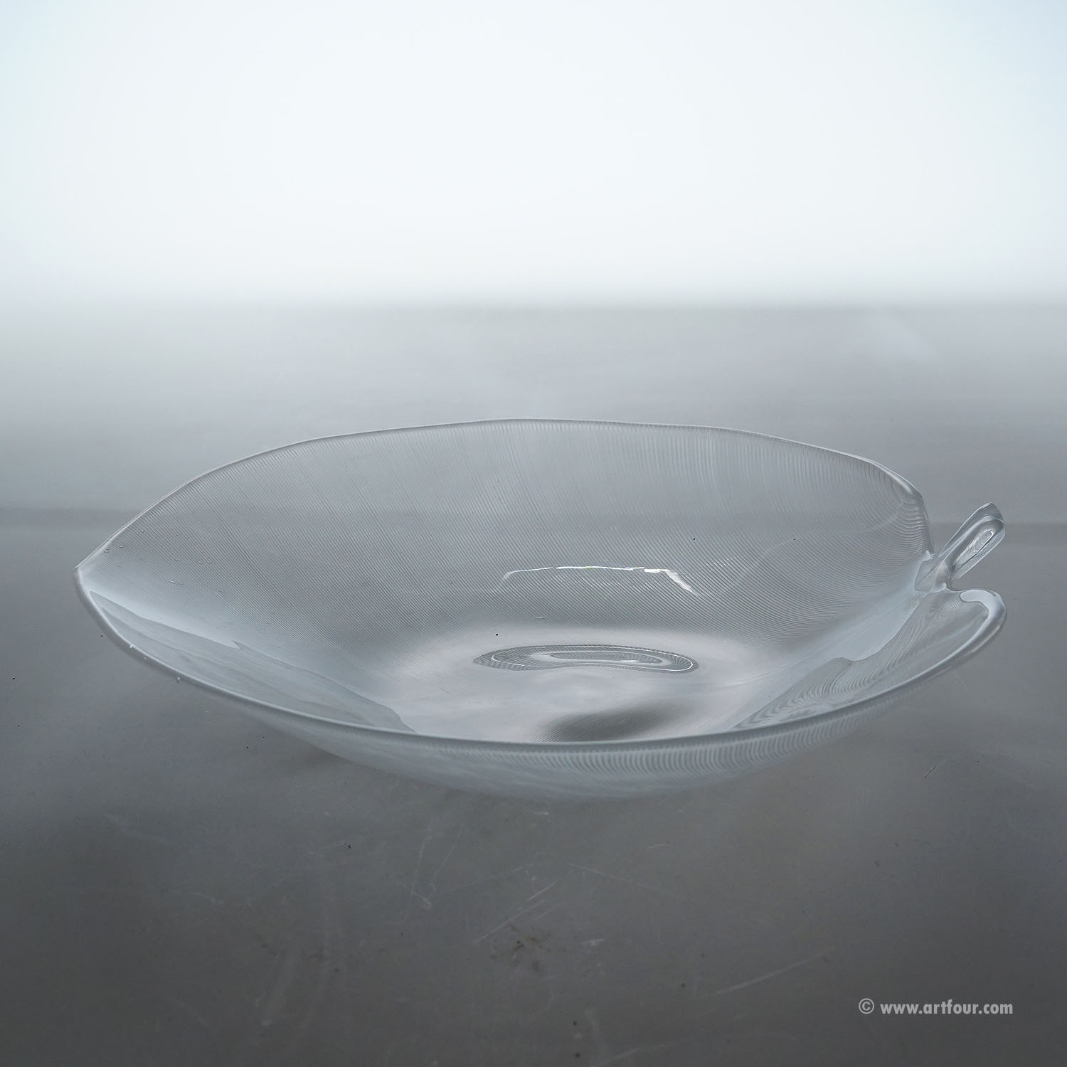 Vintage Tessuto Plate by Tyra Lundgren for Venini, Murano