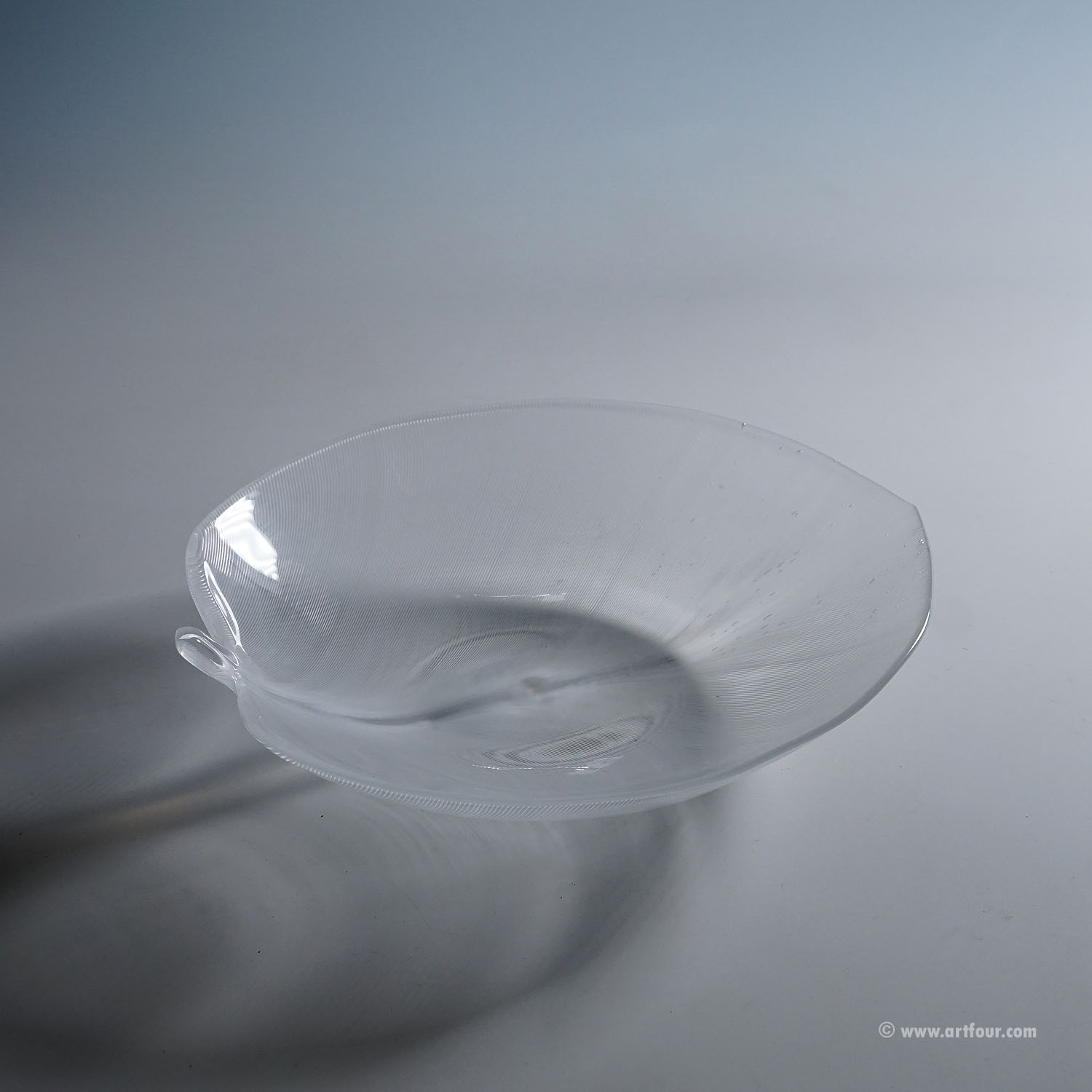 Vintage Tessuto Plate by Tyra Lundgren for Venini, Murano